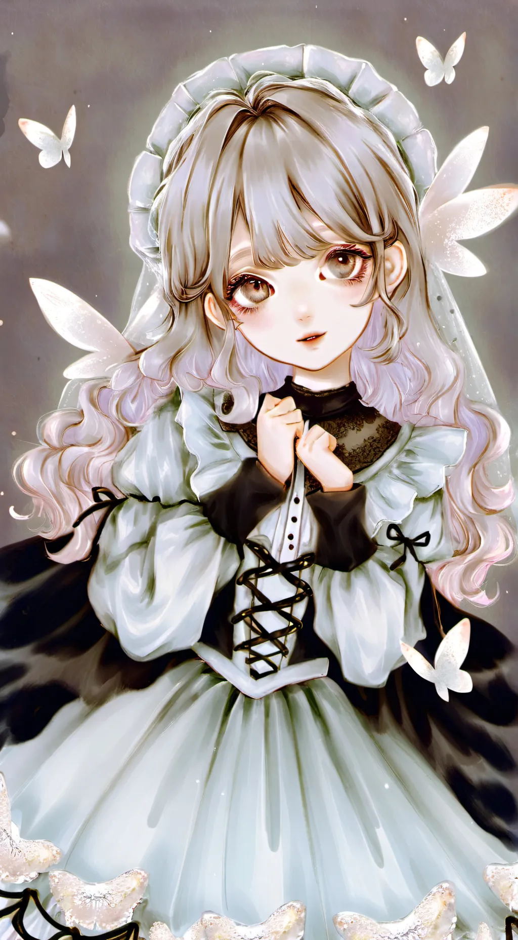 ai character: another moth girl  background