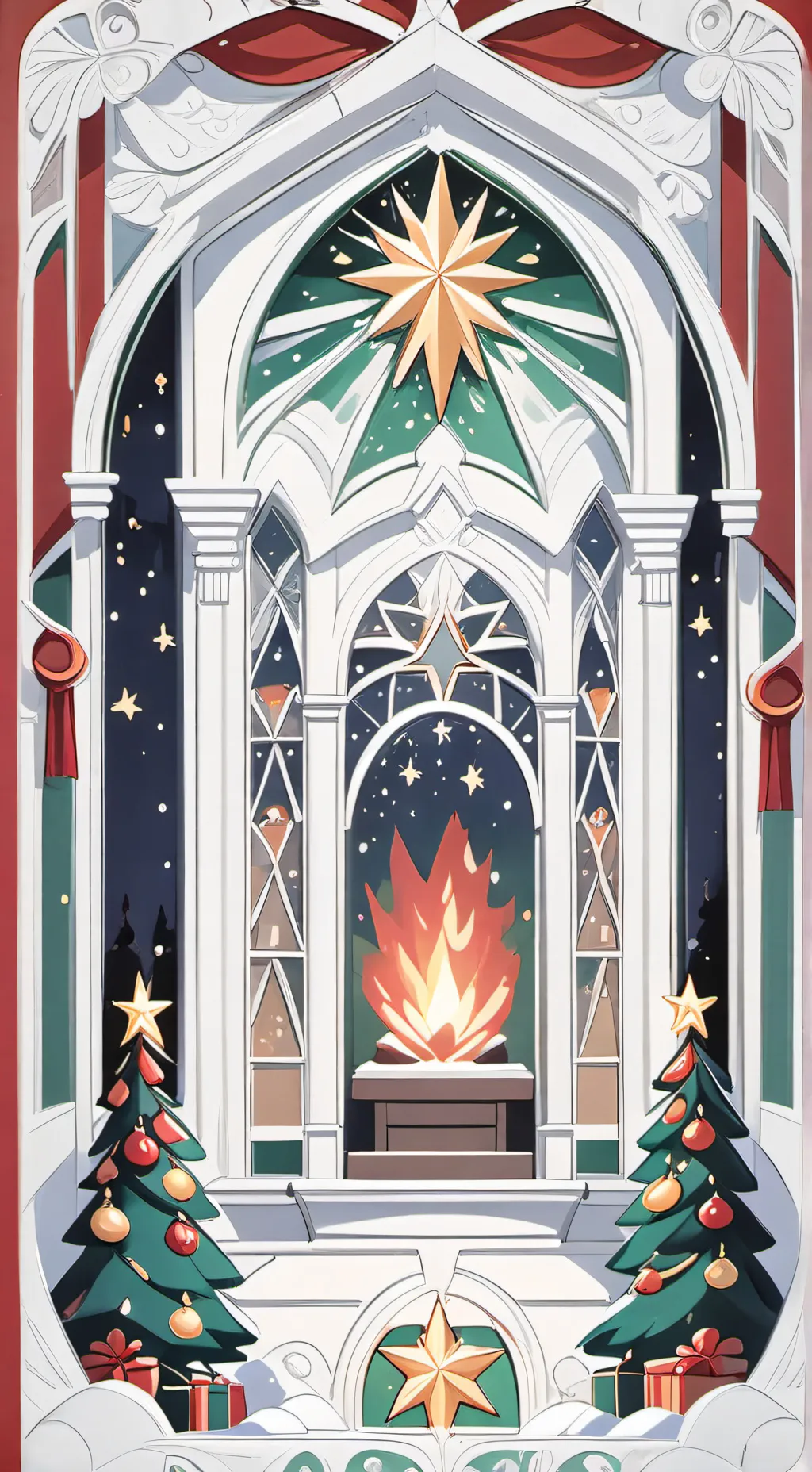 ai character: ~TSAMS CHRISTMAS~ background