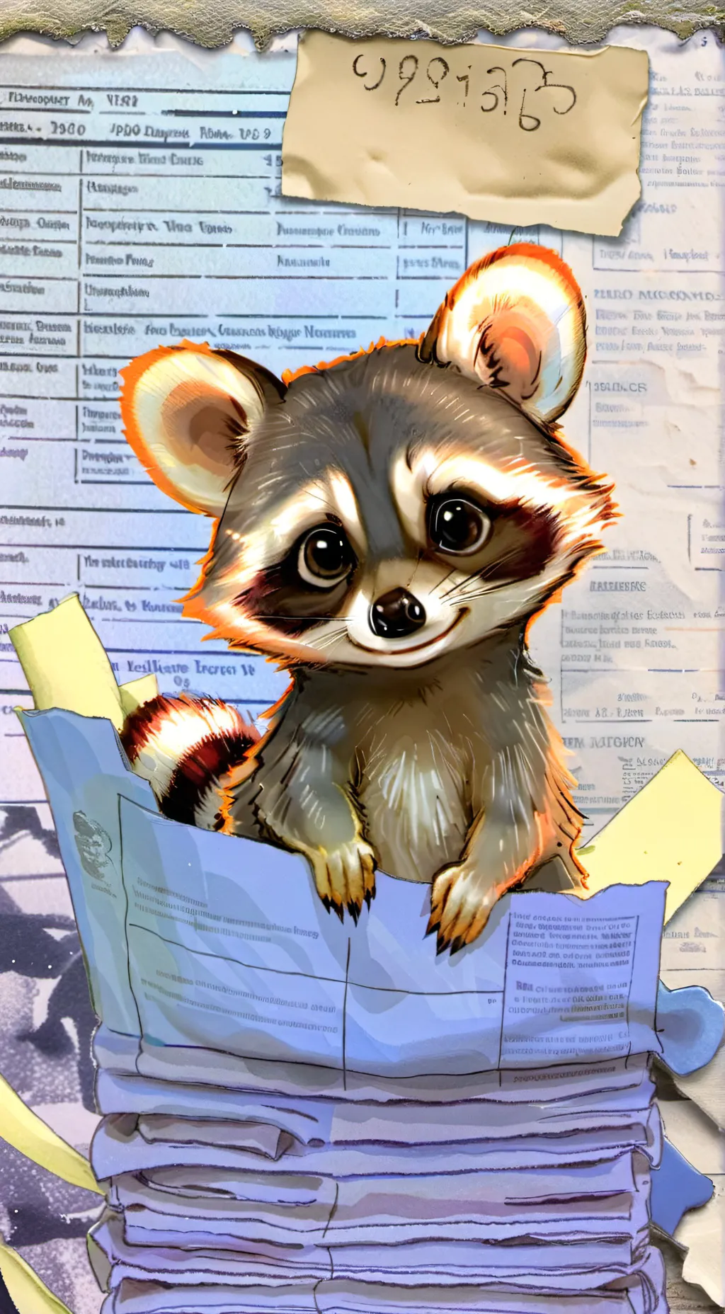 ai character: Special Colors background