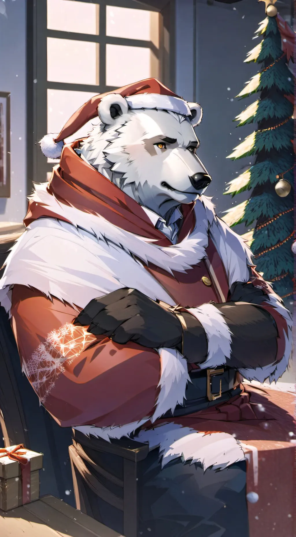 ai character: Santa background
