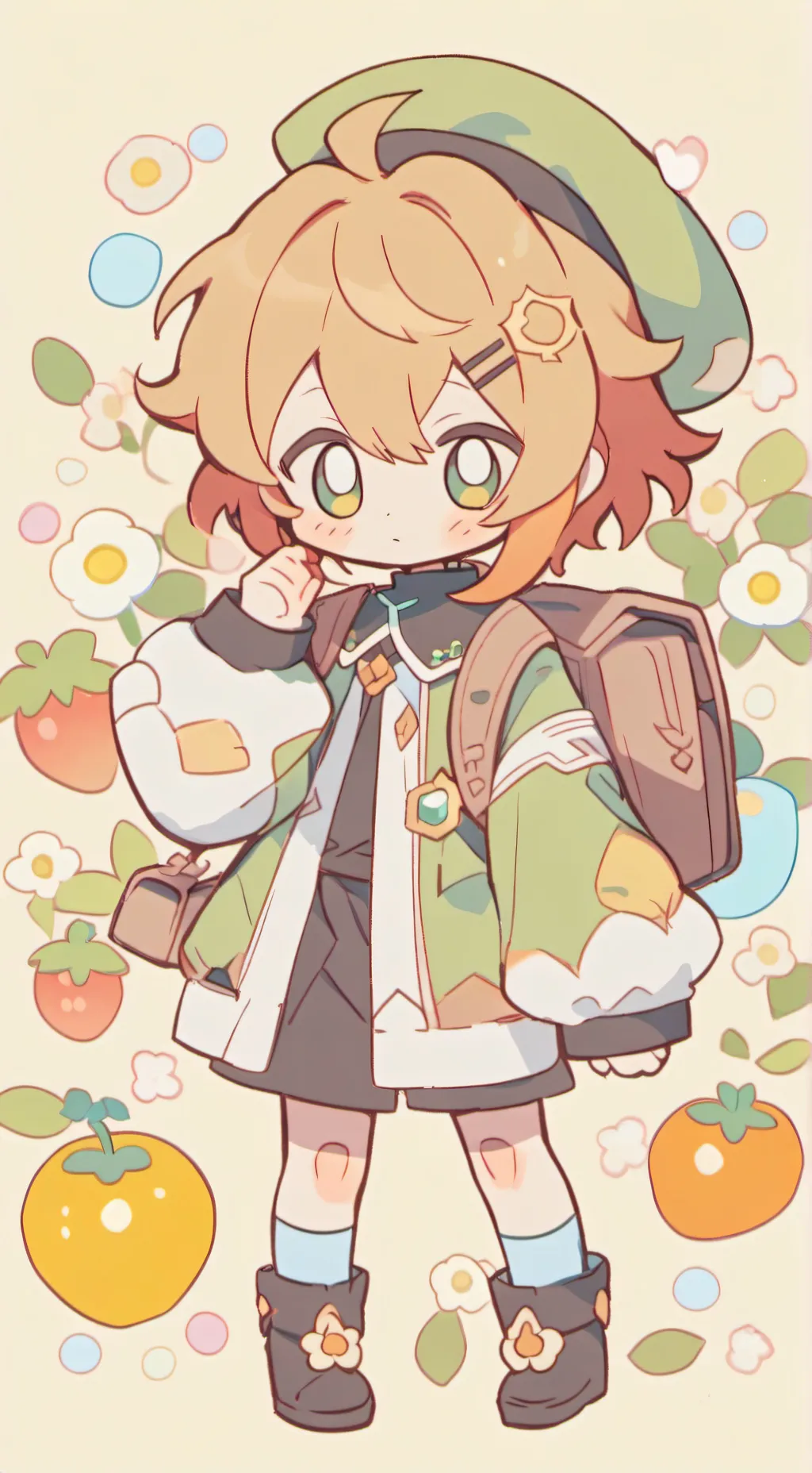 ai character: Pepe  background