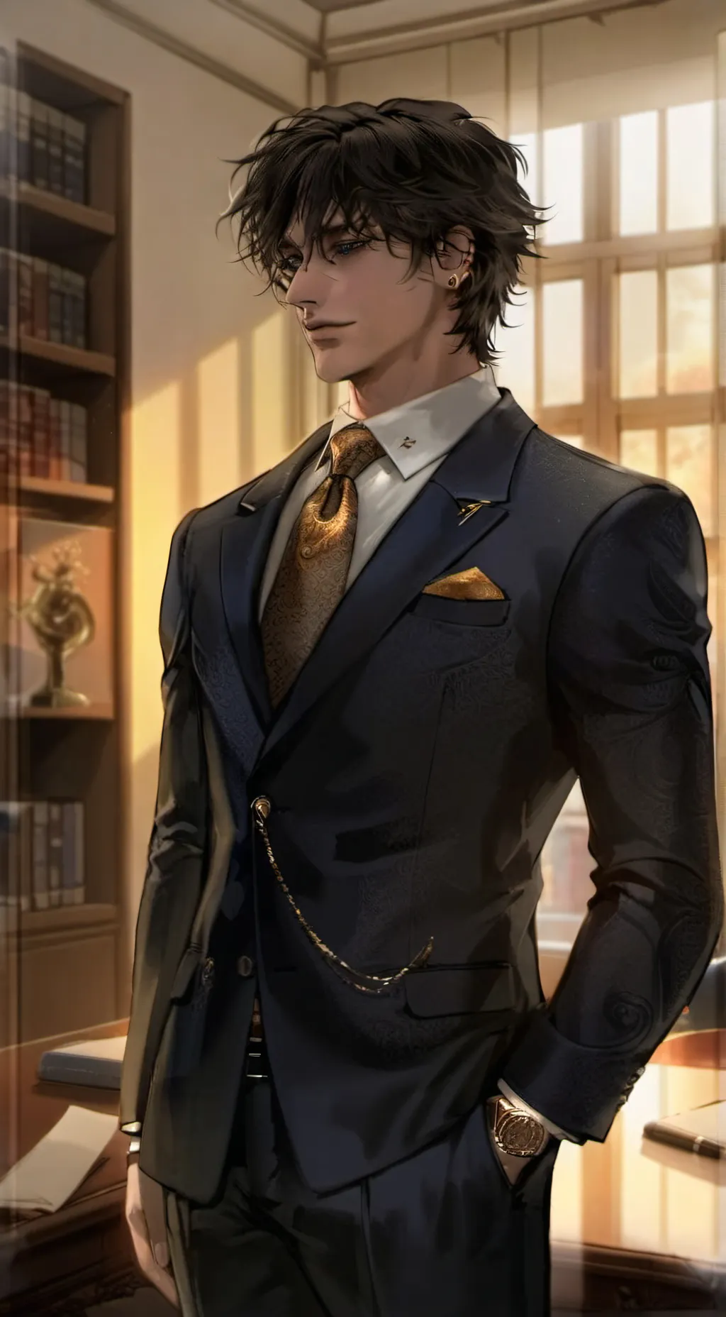 ai character: Kaito Yamizaki background