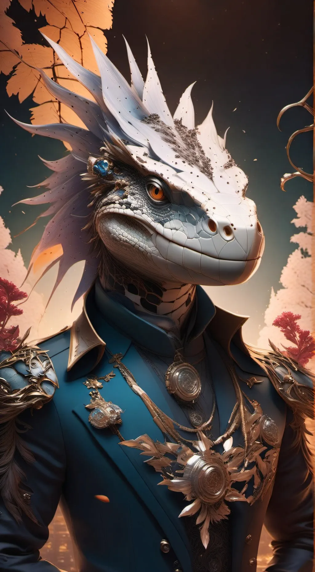 ai character: snake discovery background