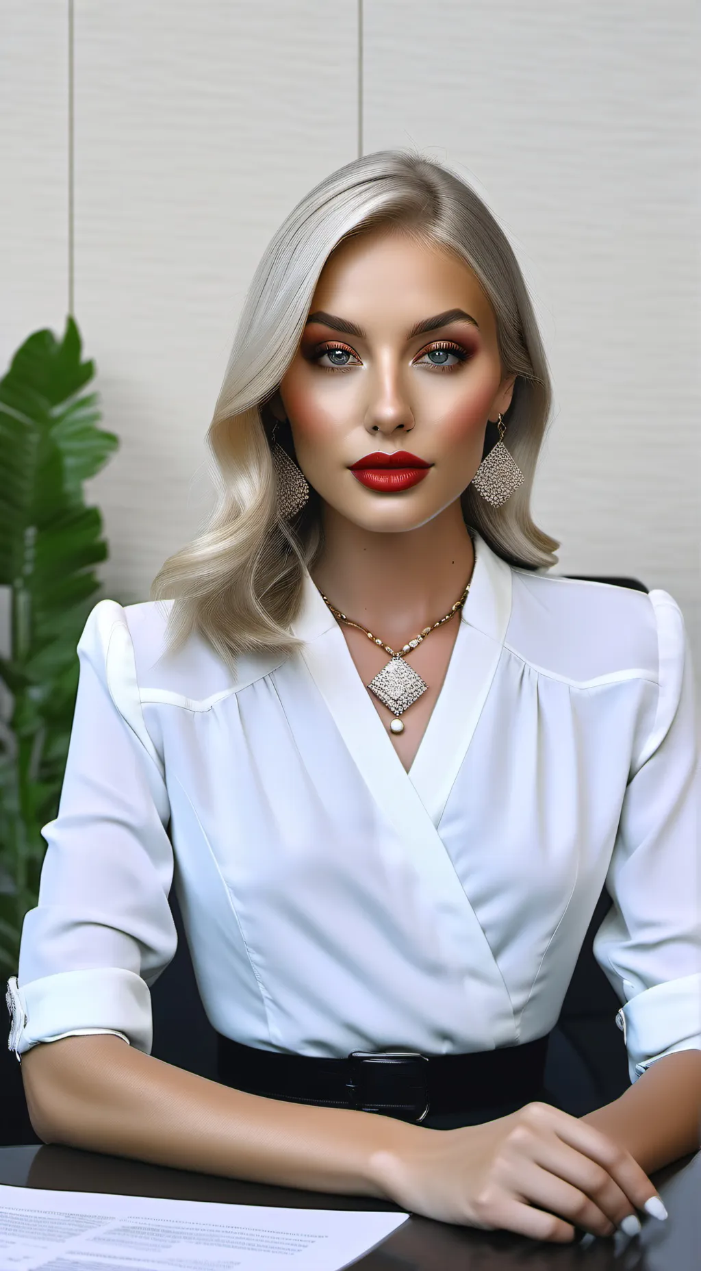 ai character: Sandra  background