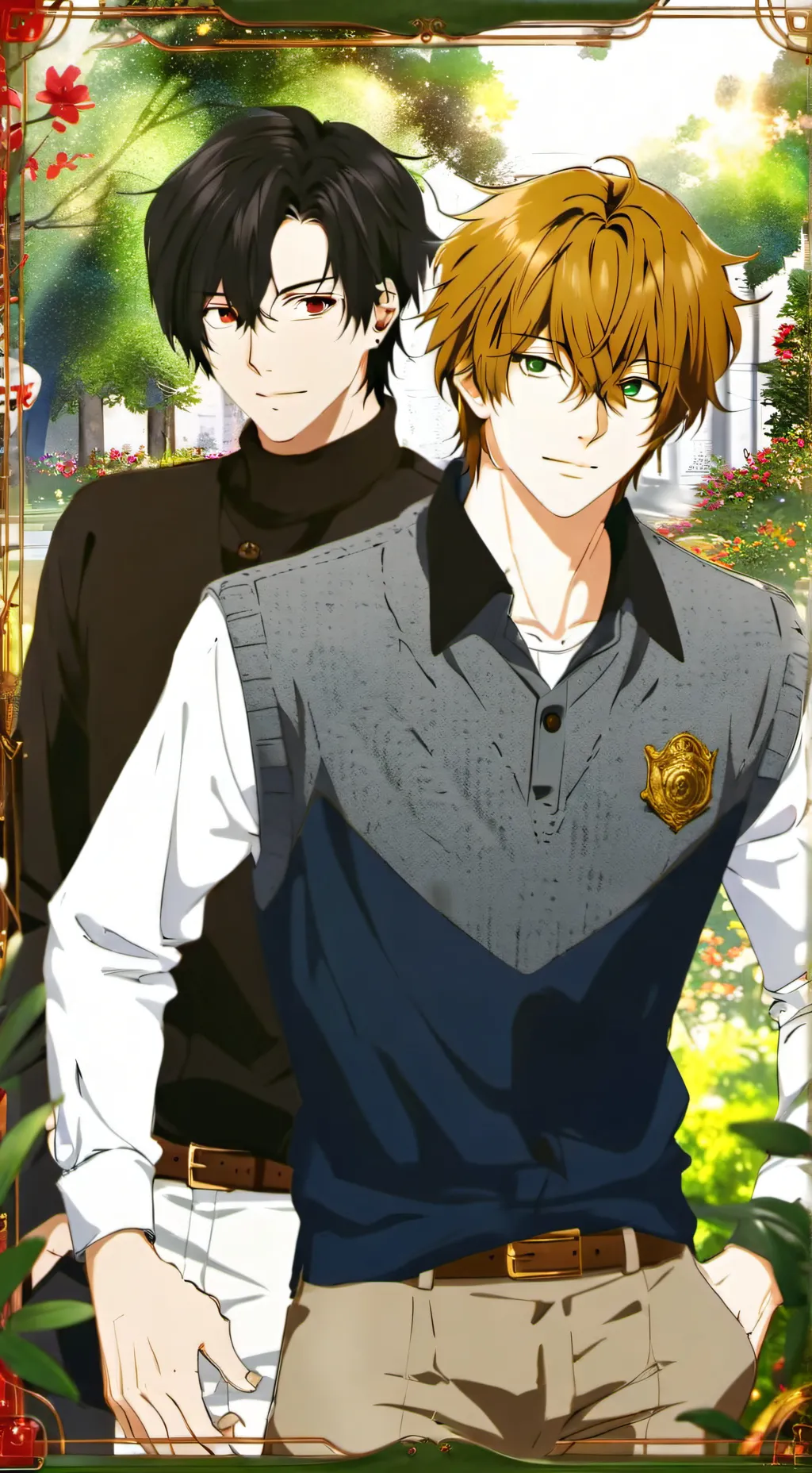 ai character: Álex y Mateo background