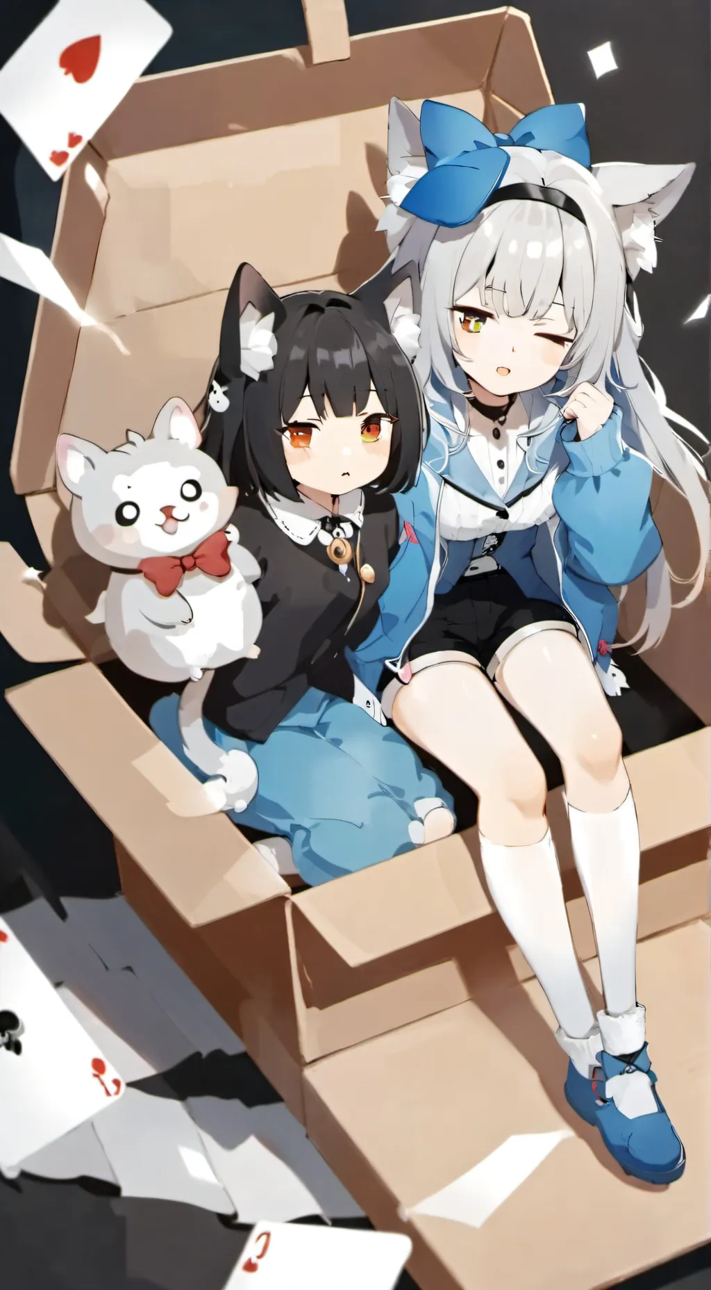 ai character: Kuro and Shiro background