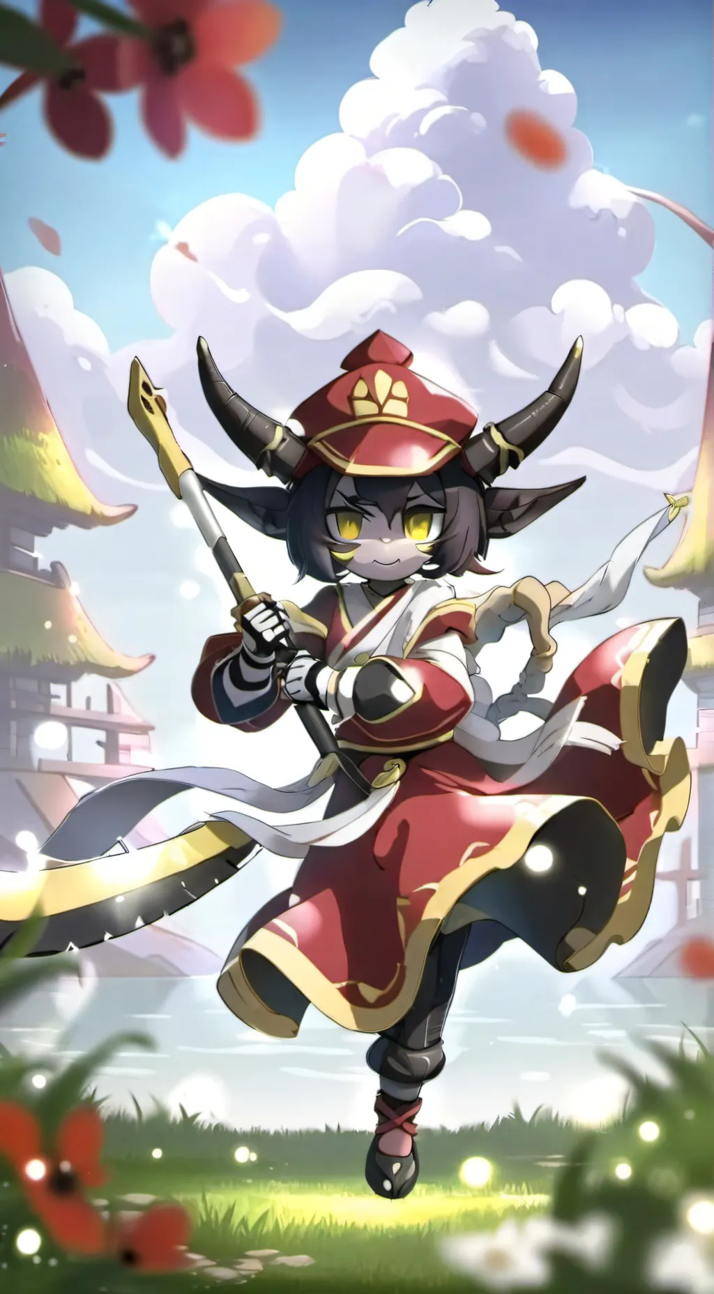 ai character: Krampus fexa￼ background