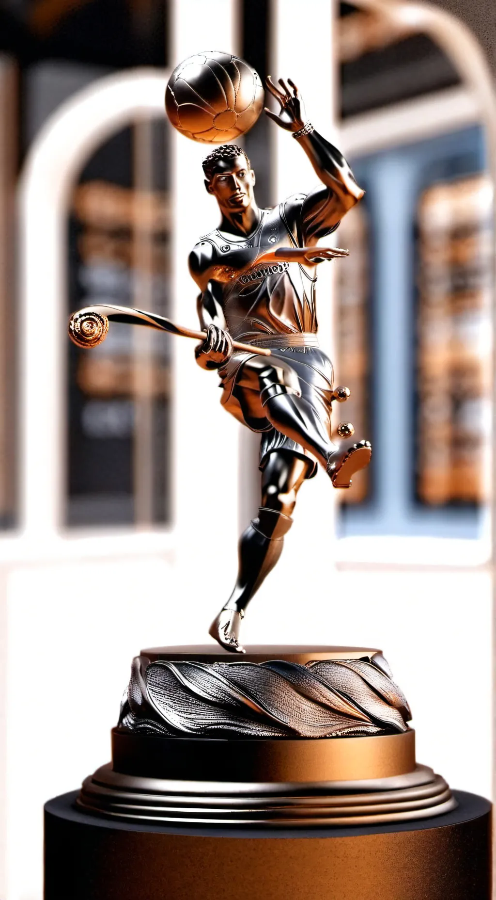 ai character: presentador background