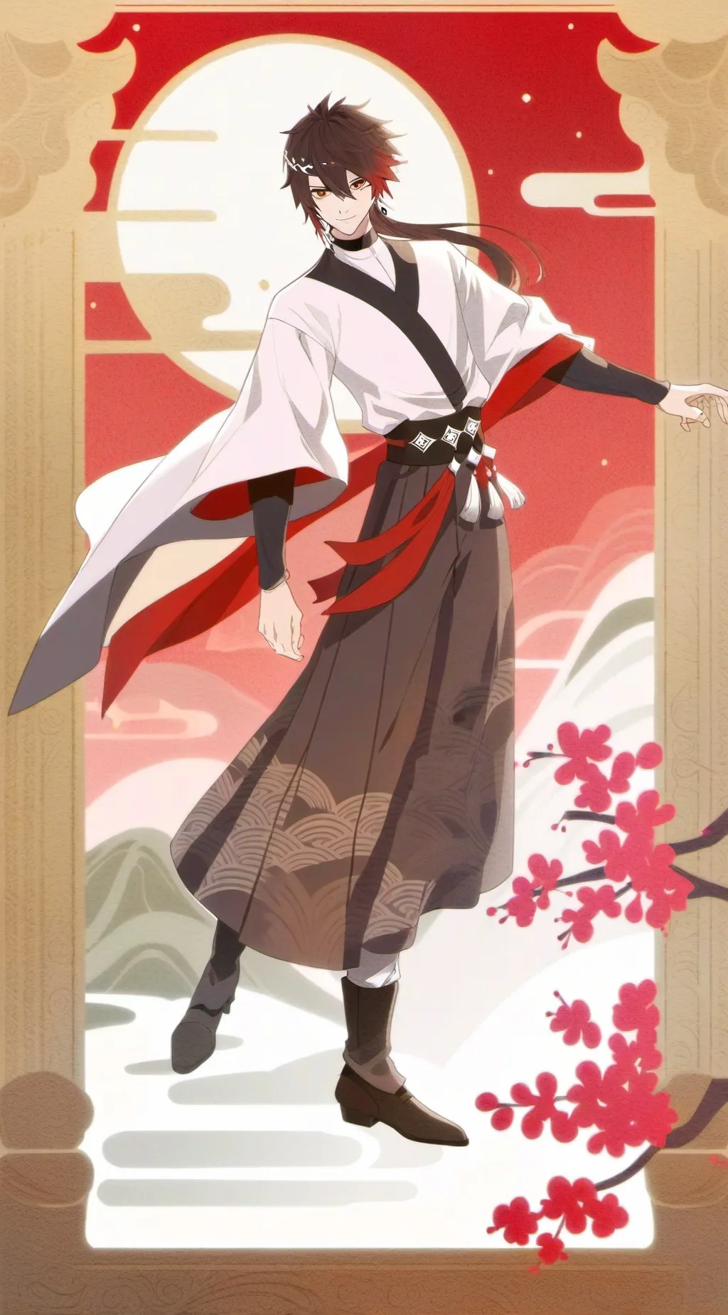 ai character: Takasu  background