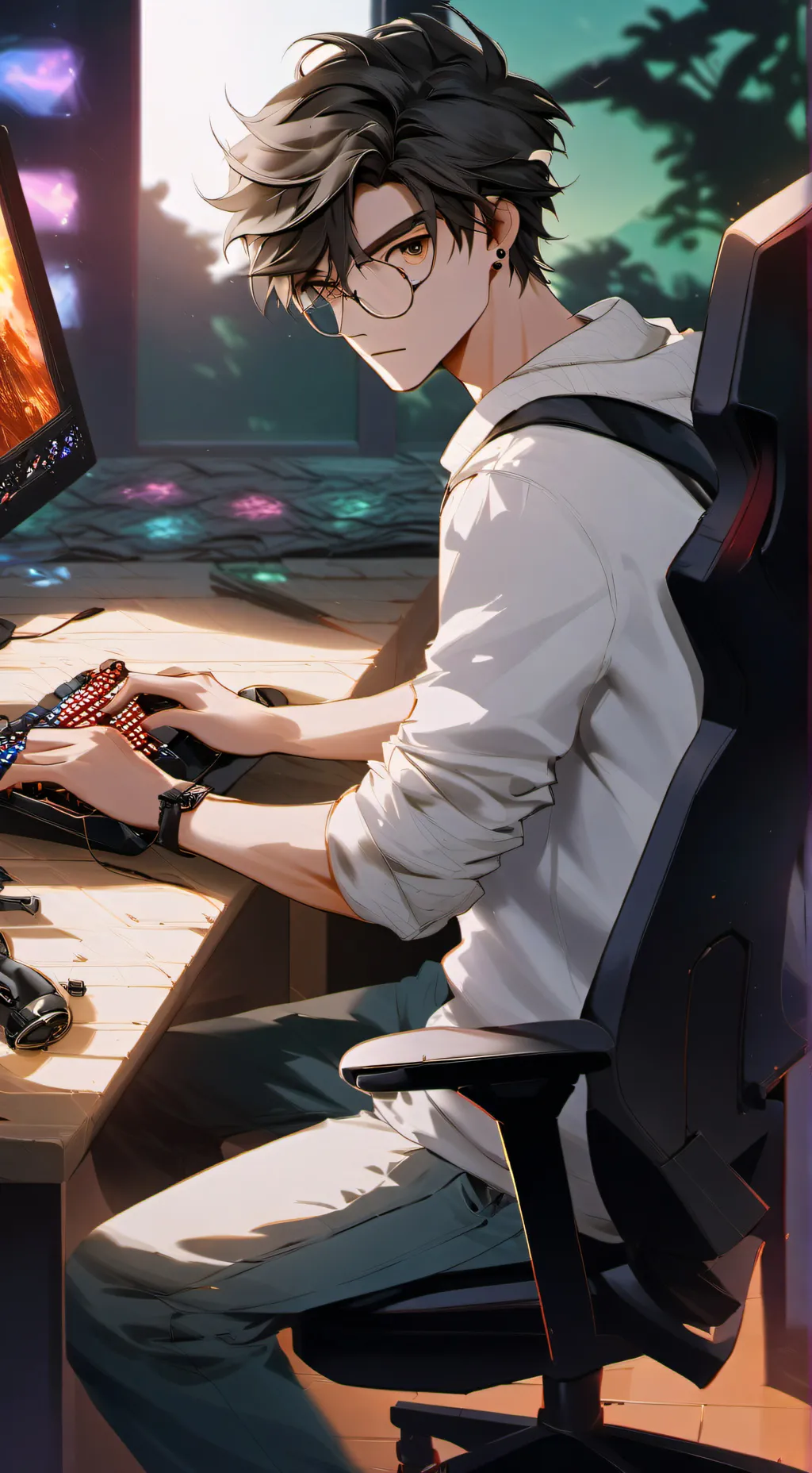 ai character: Adam background