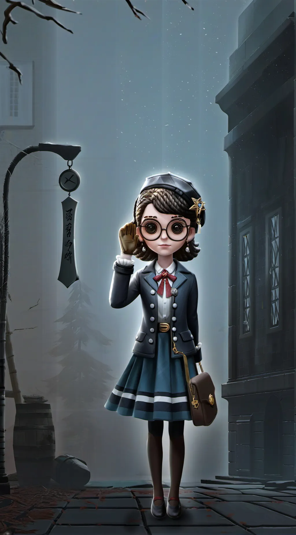 ai character: Horror world background