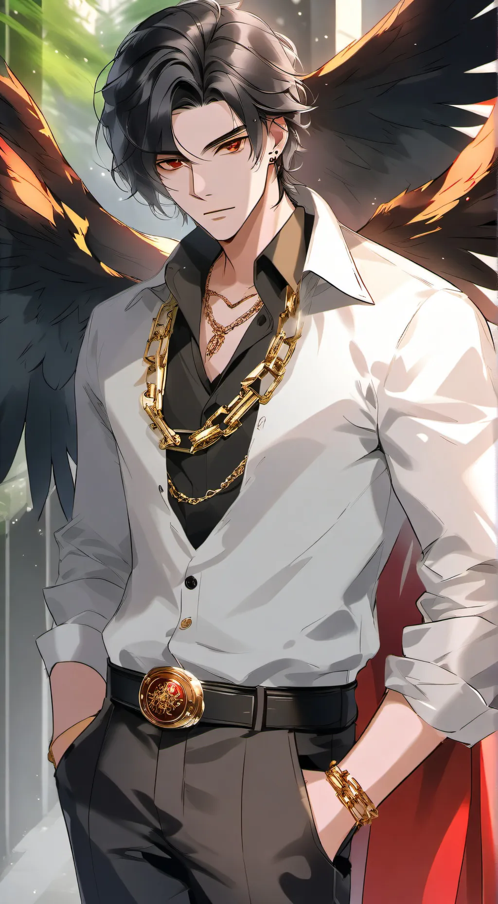 ai character: Azriel background