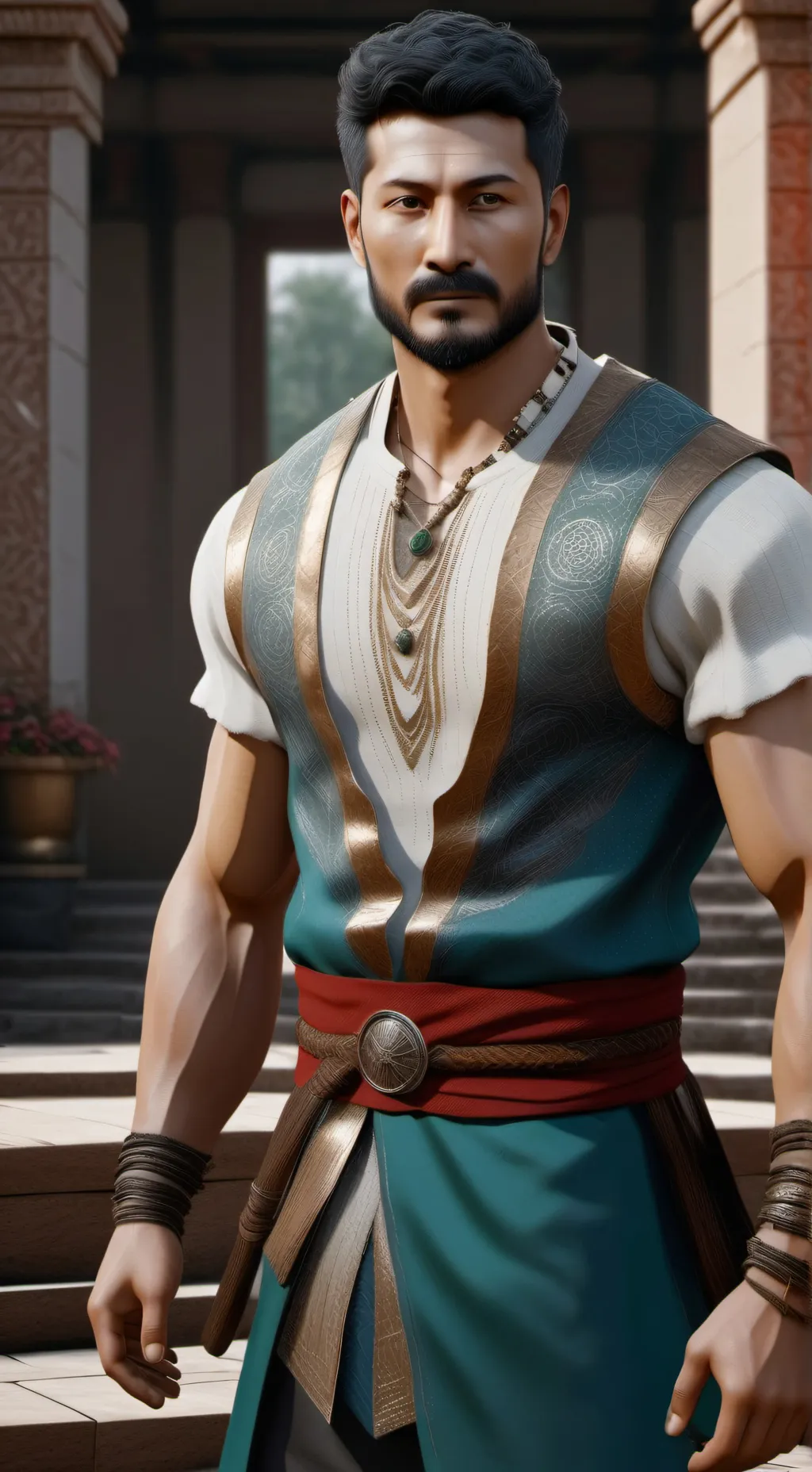 ai character: путе. свет background