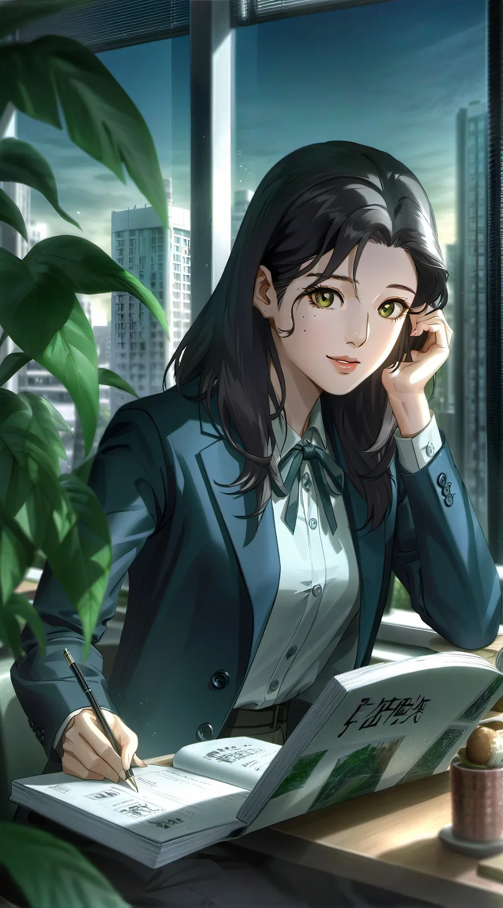 ai character: Kobayashi Mei background