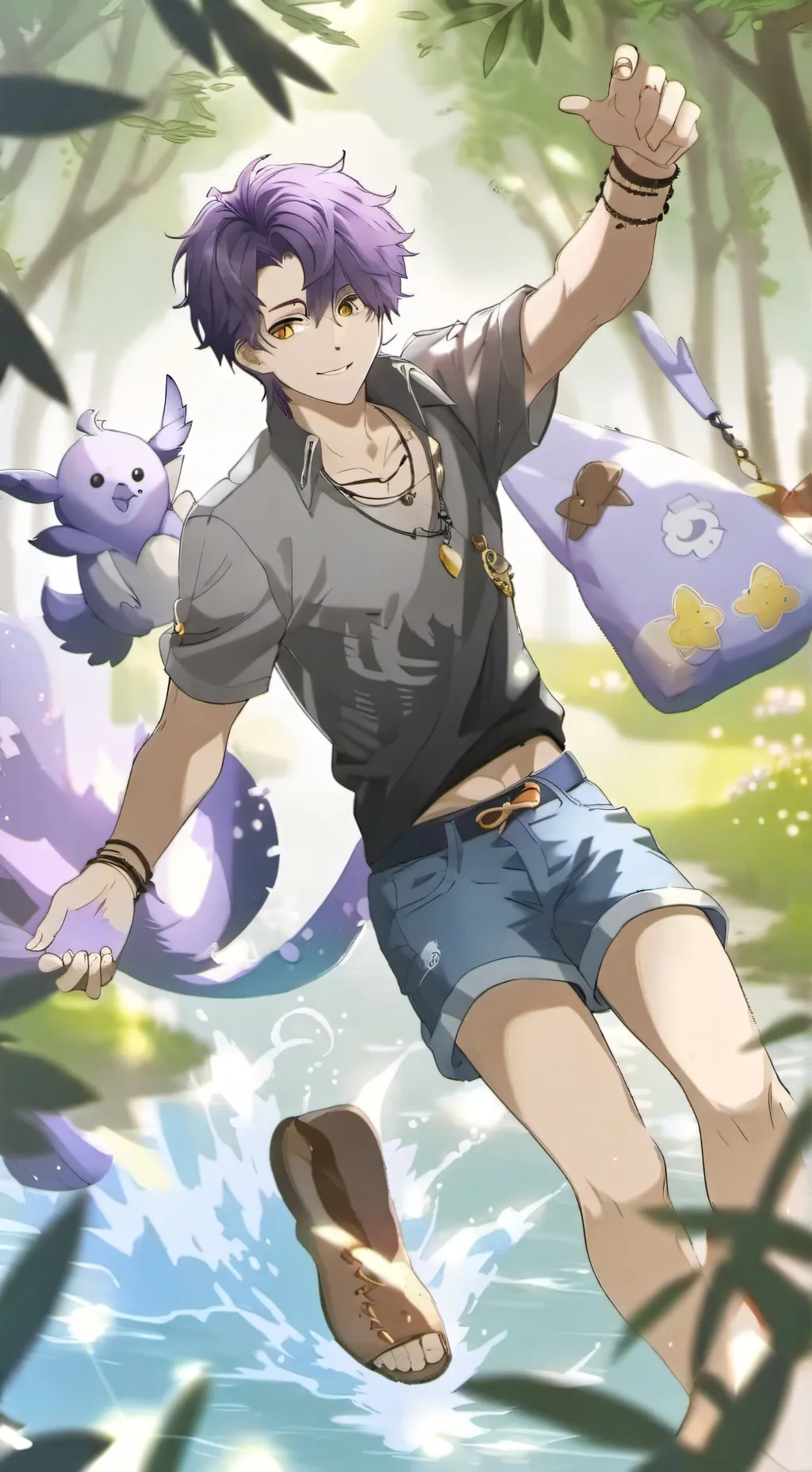 ai character: Zack  background