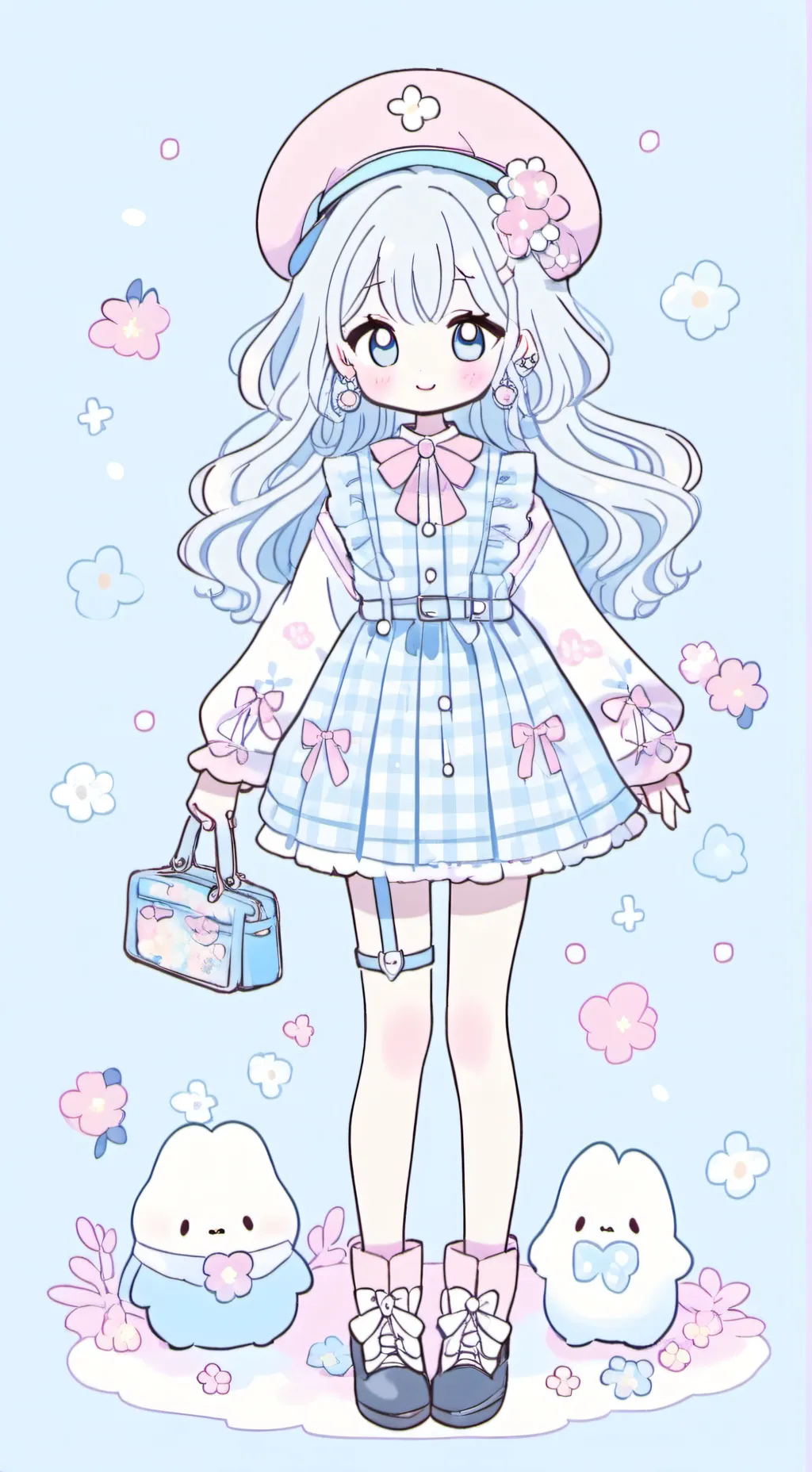 ai character: Luna Blossom background