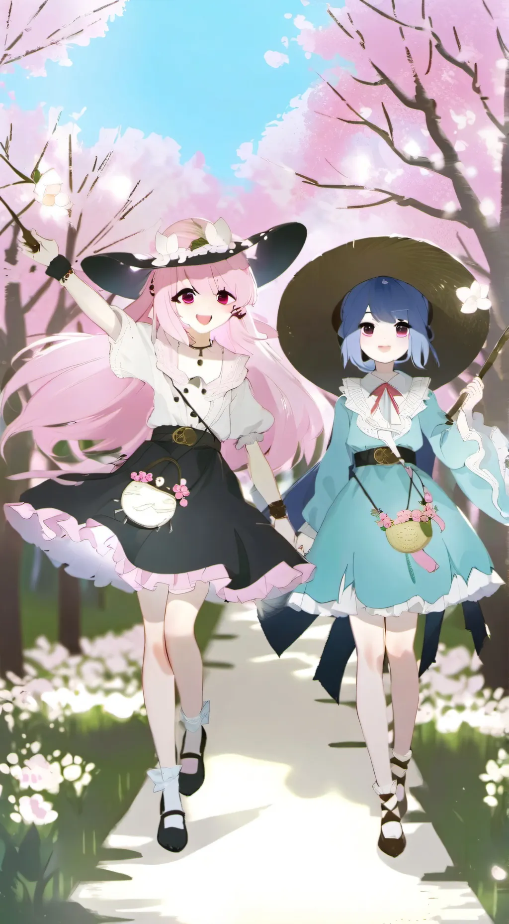 ai character: Lizzy and Lilly background