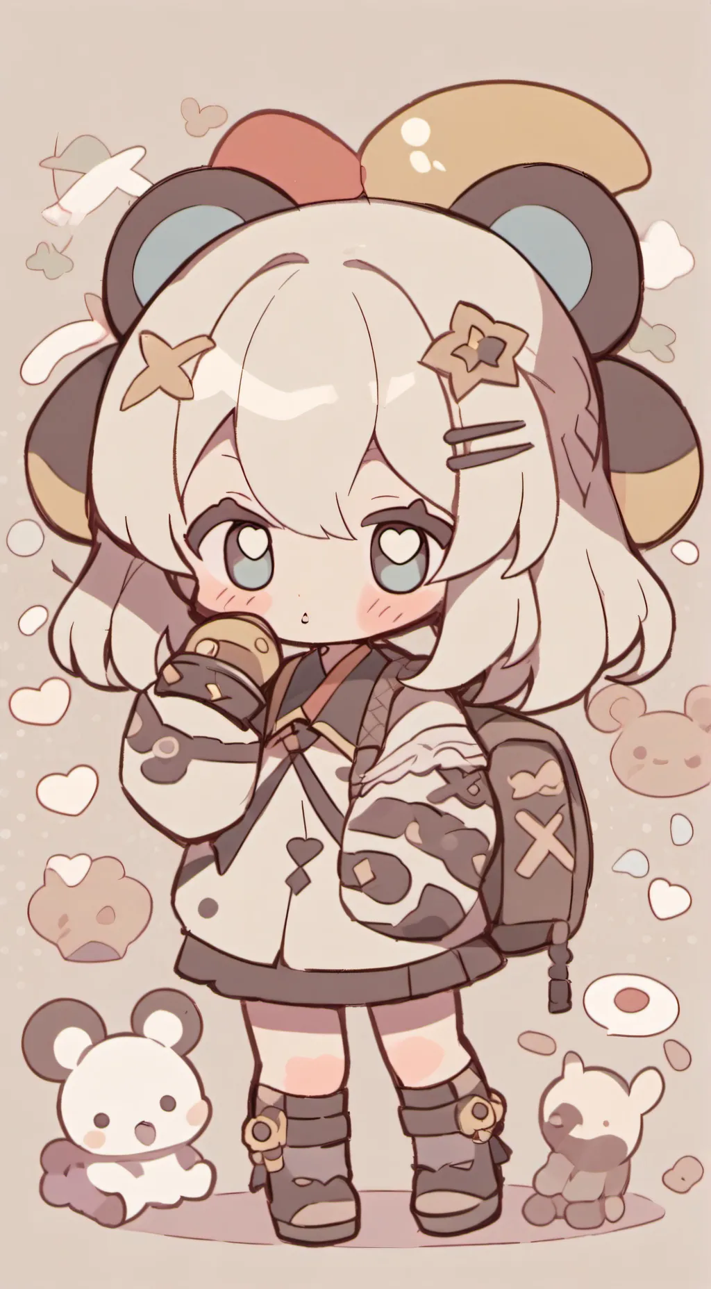 ai character: ko x tko  background