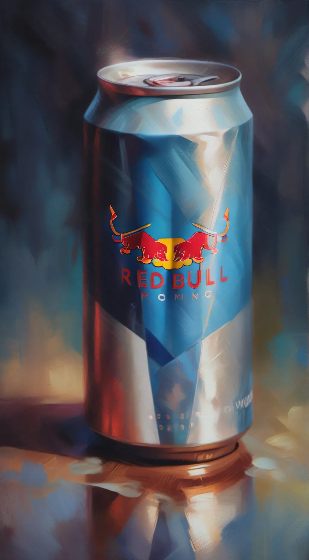 ai character: red bull can background
