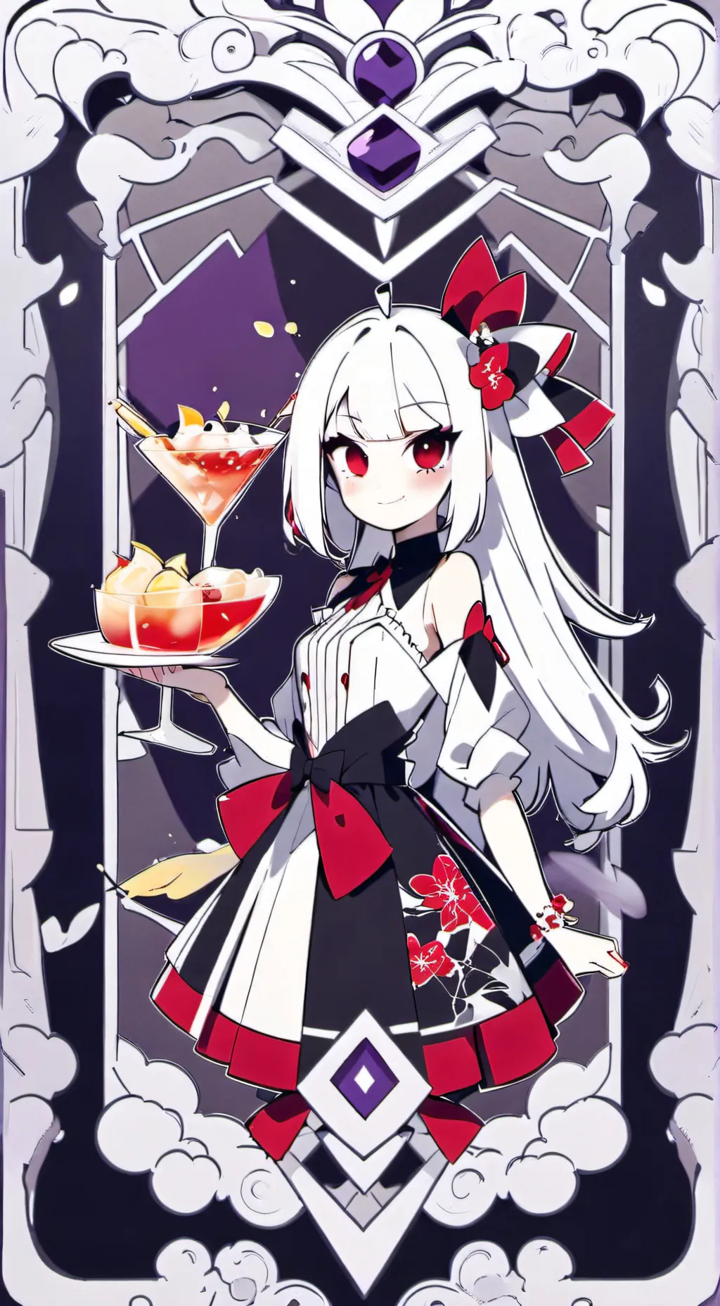 ai character: Hazbin hotel fight background