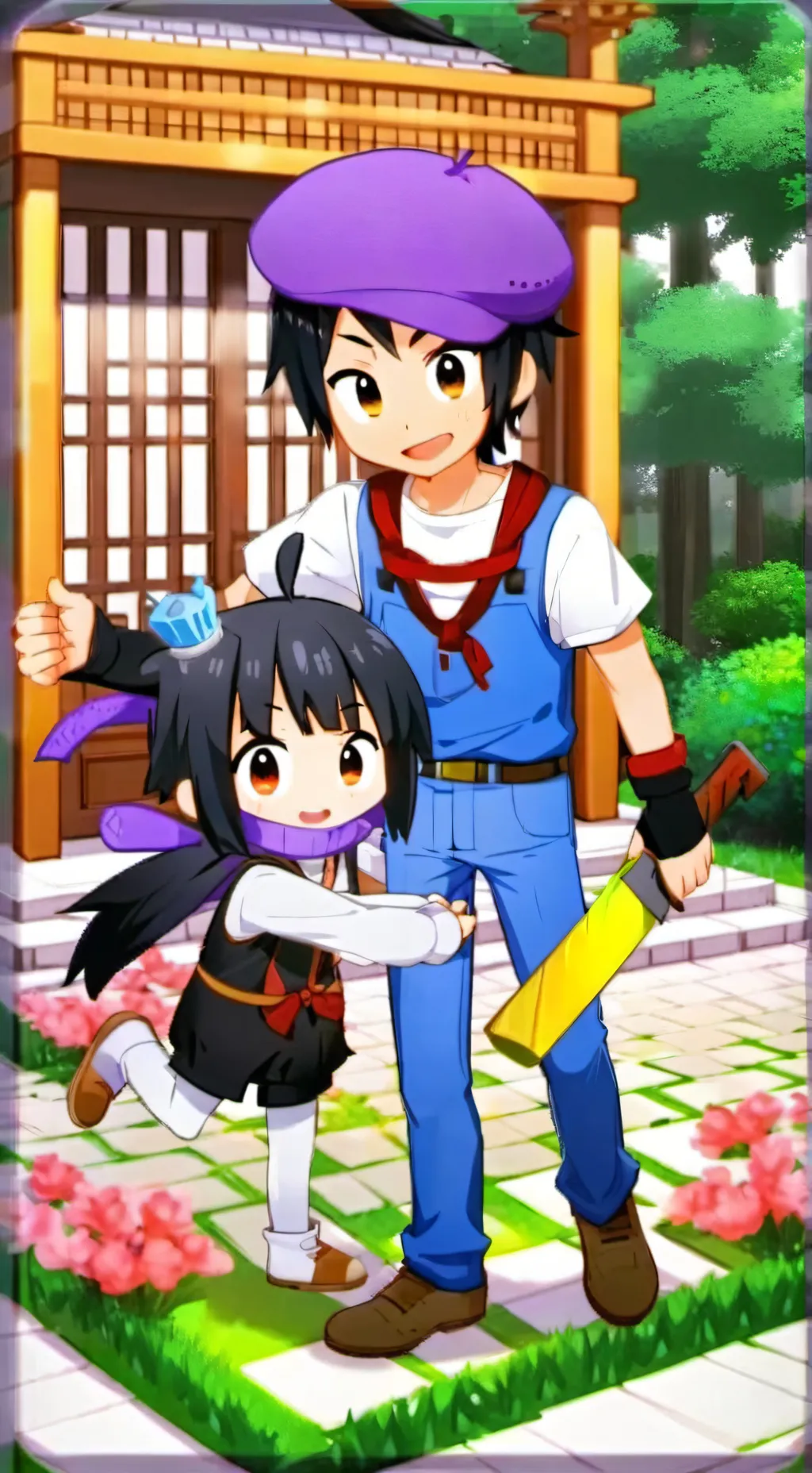 ai character: Aphmau!  background