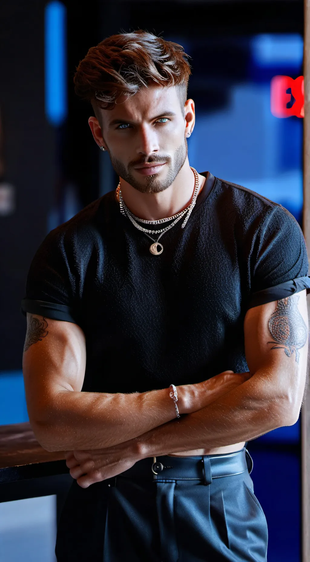 ai character: Xander... background