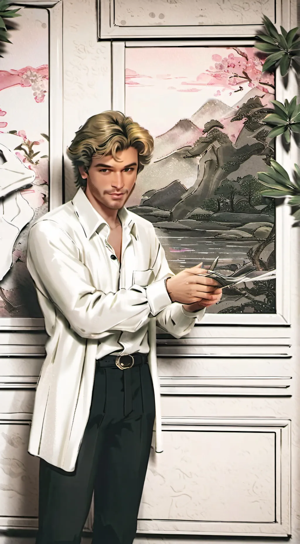 ai character: George Michael background