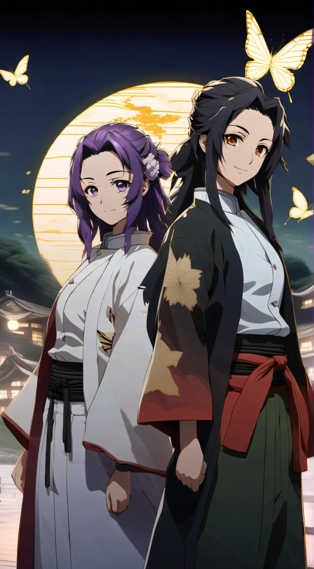 ai character: kocho's sisters  background