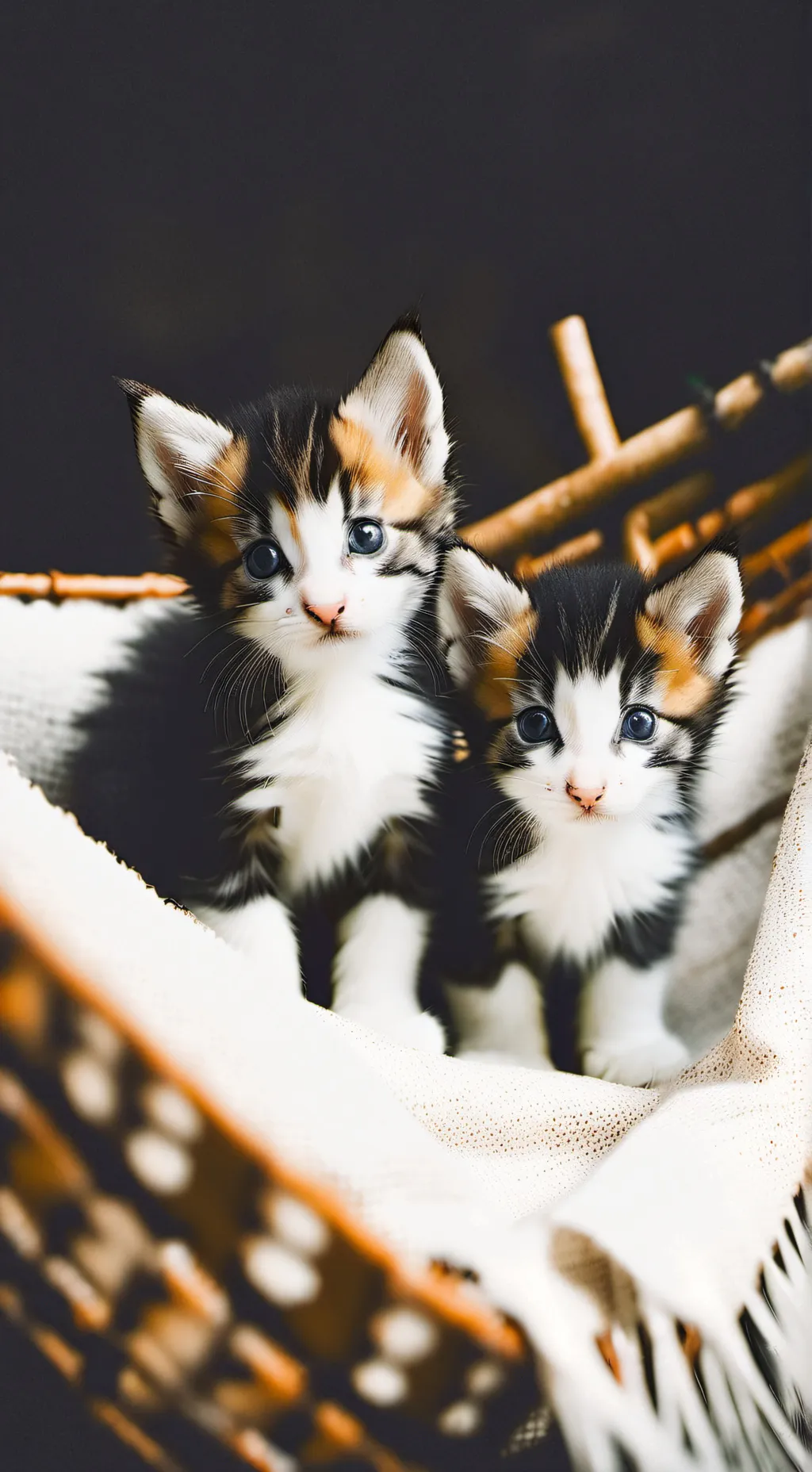 ai character: mia and fluffy  background