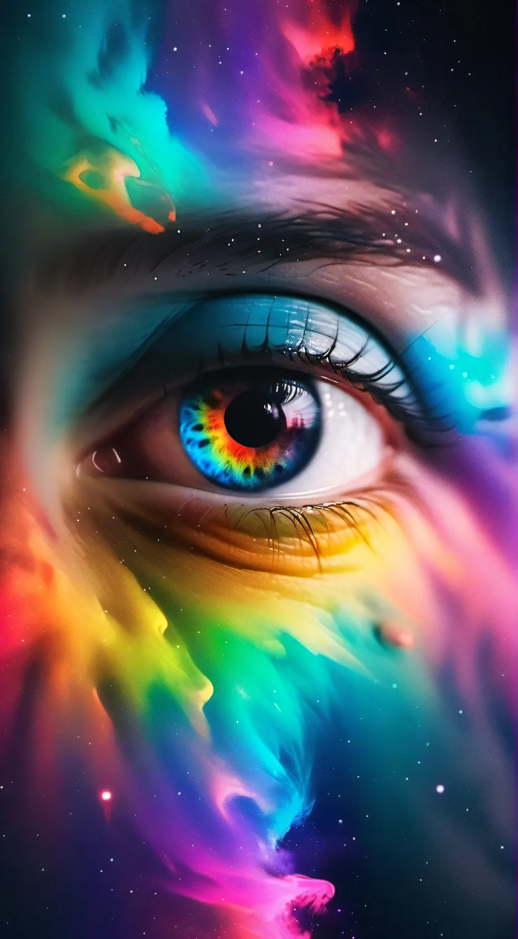 ai character: EYE COLOR background