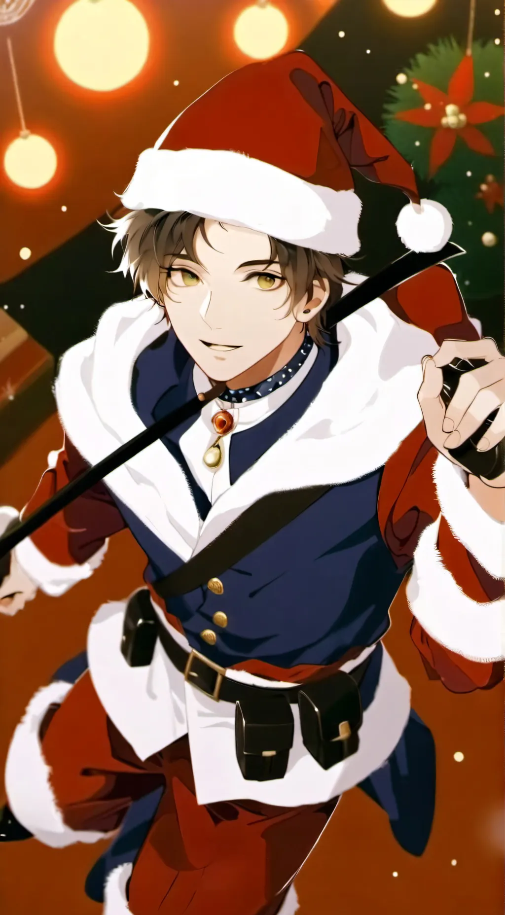 ai character: "santa" background