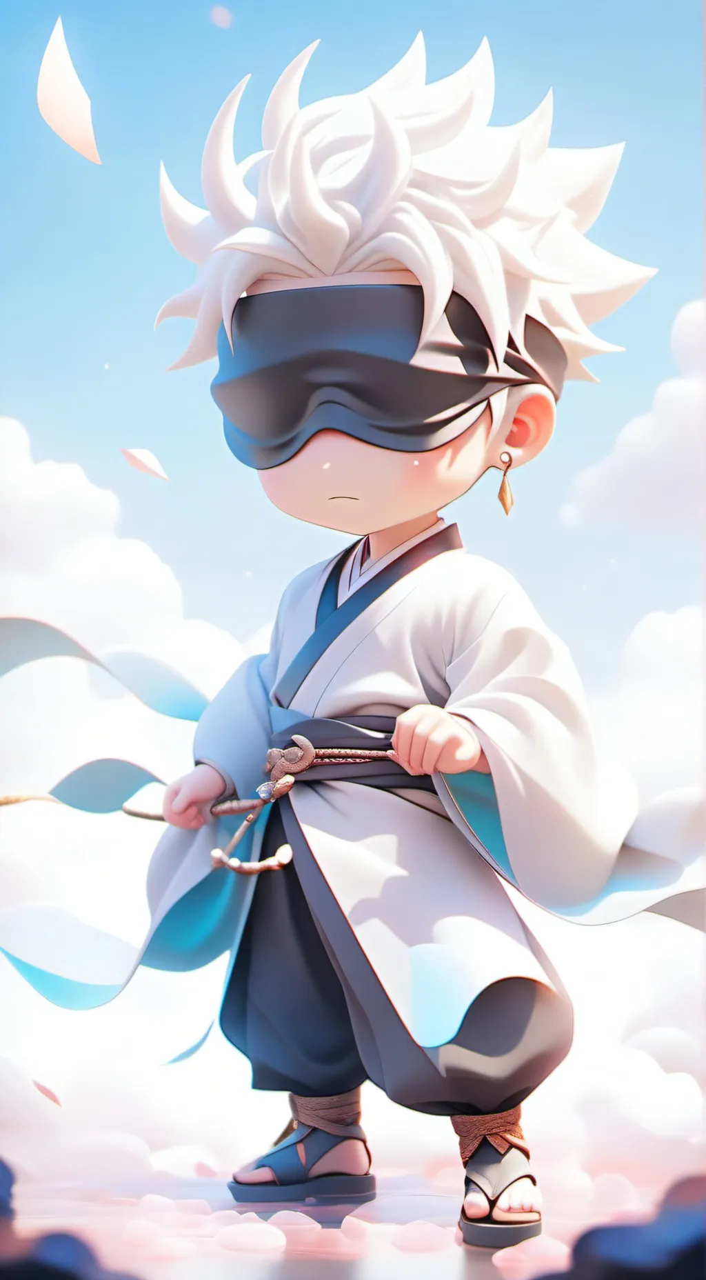 ai character: Gojo satrou  background