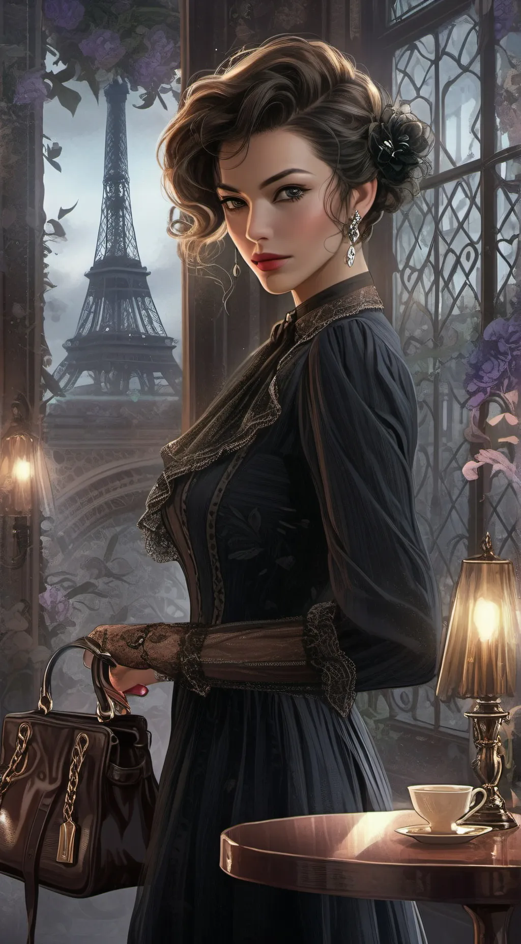ai character: The Entitled Parisian Perfume Connoisseur background