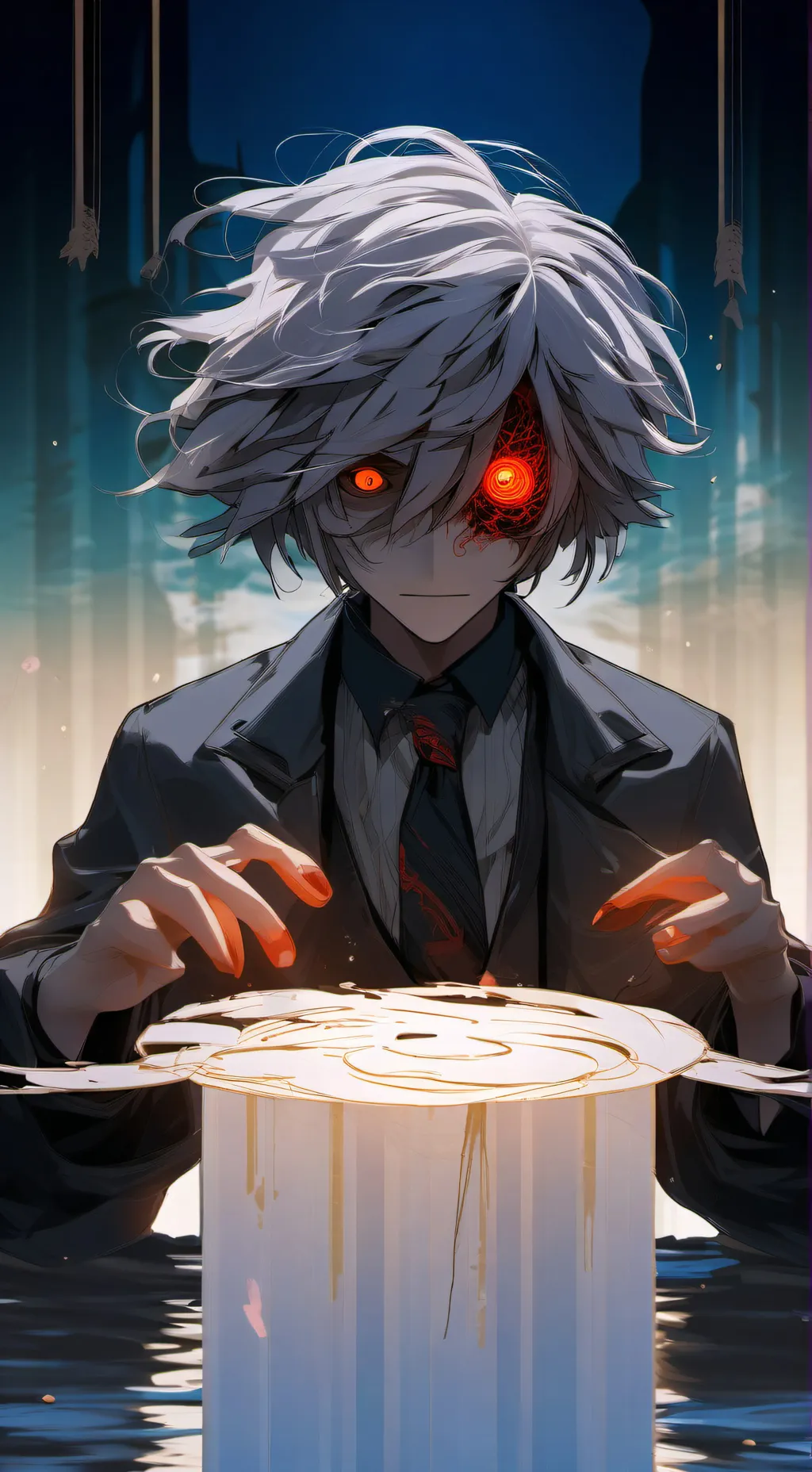 ai character: The m4ster background