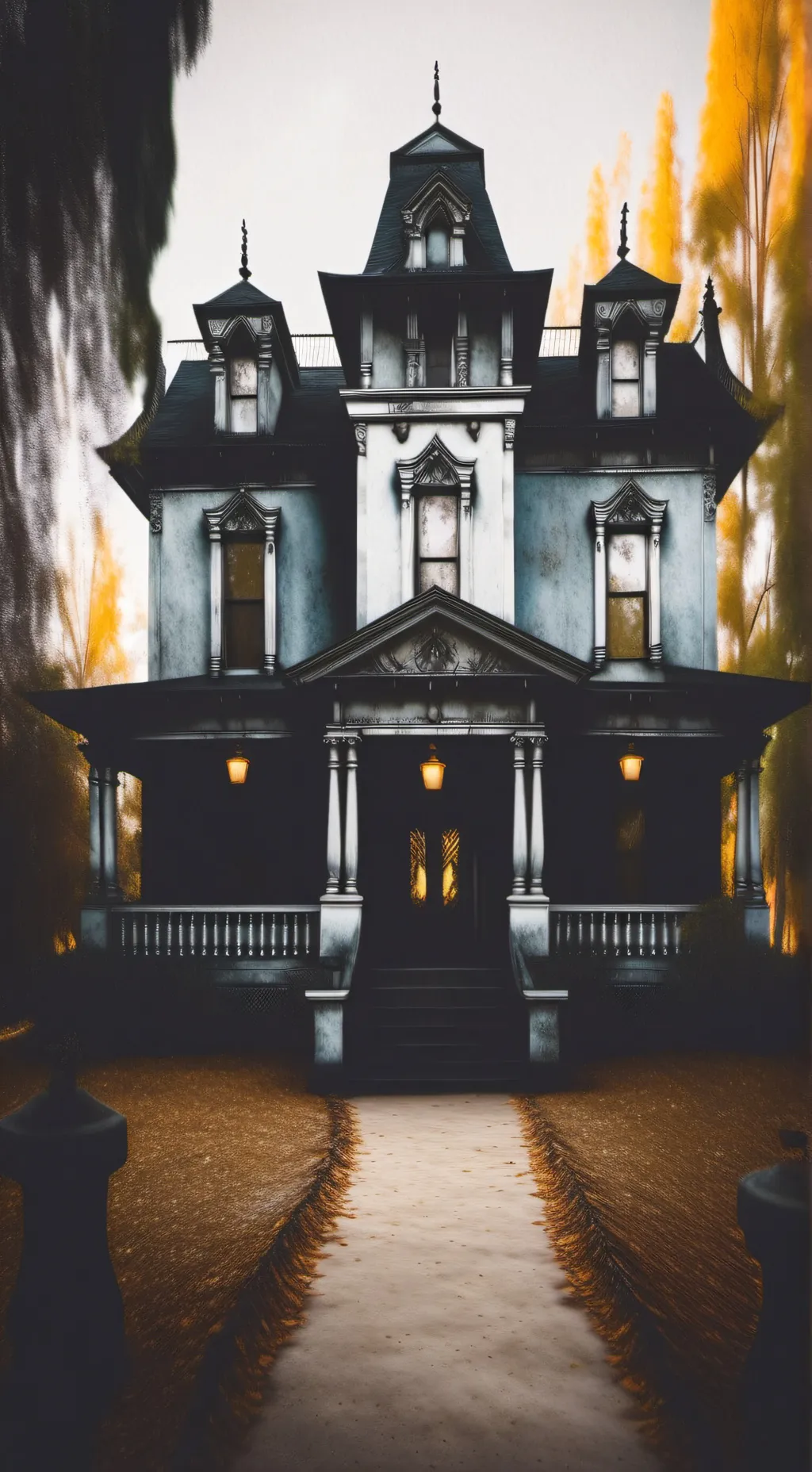 ai character: Haunted Mansion background