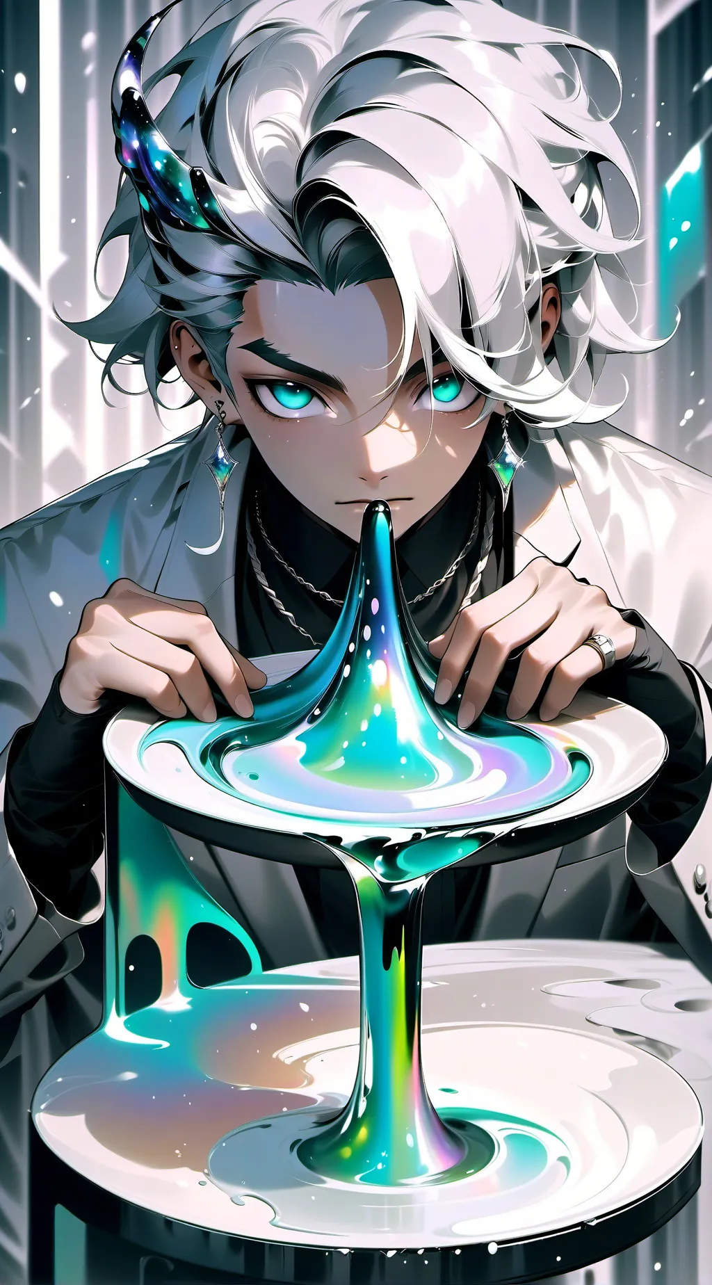 ai character: Andrea,Mike,Jay, background