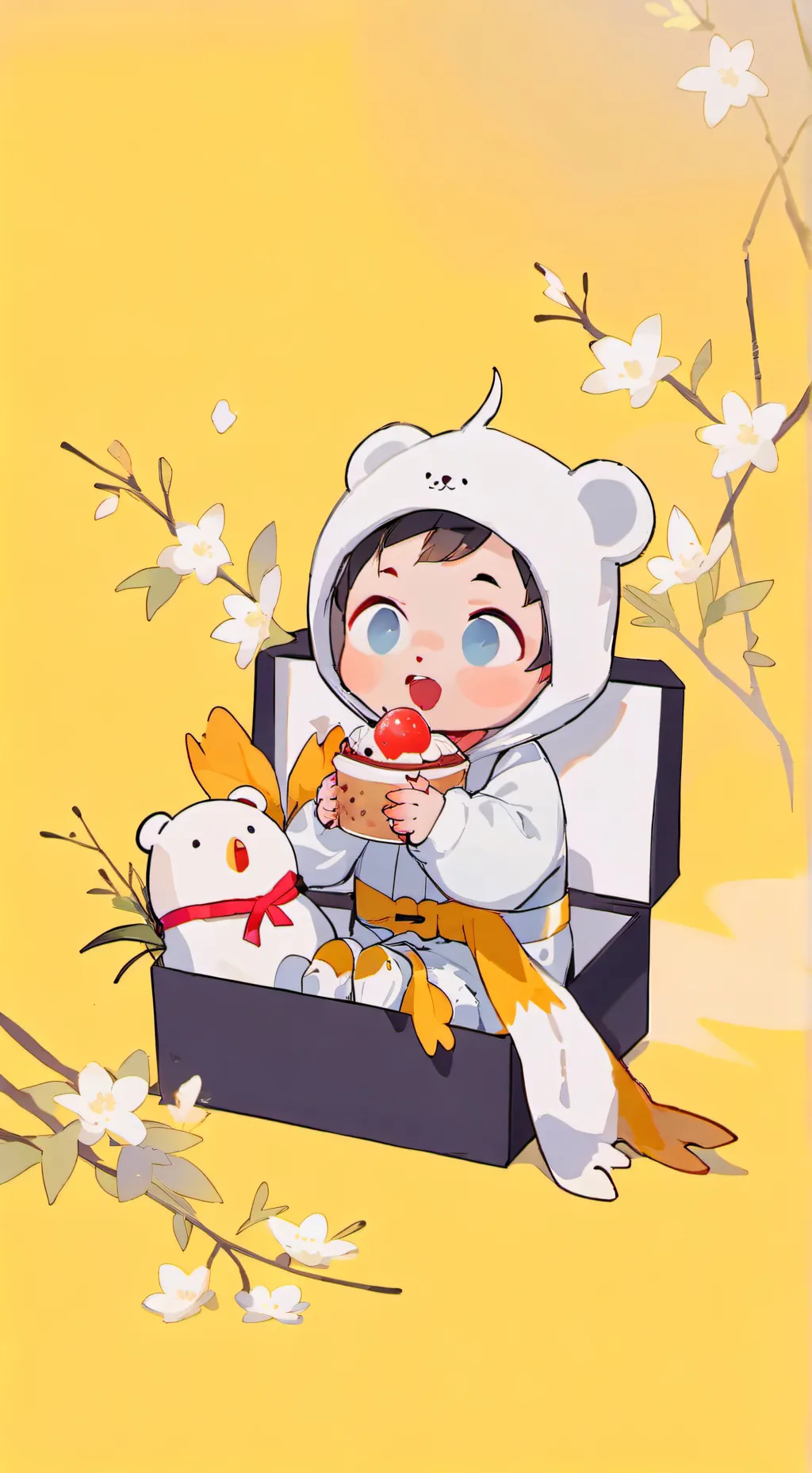ai character: baby sprunki! background