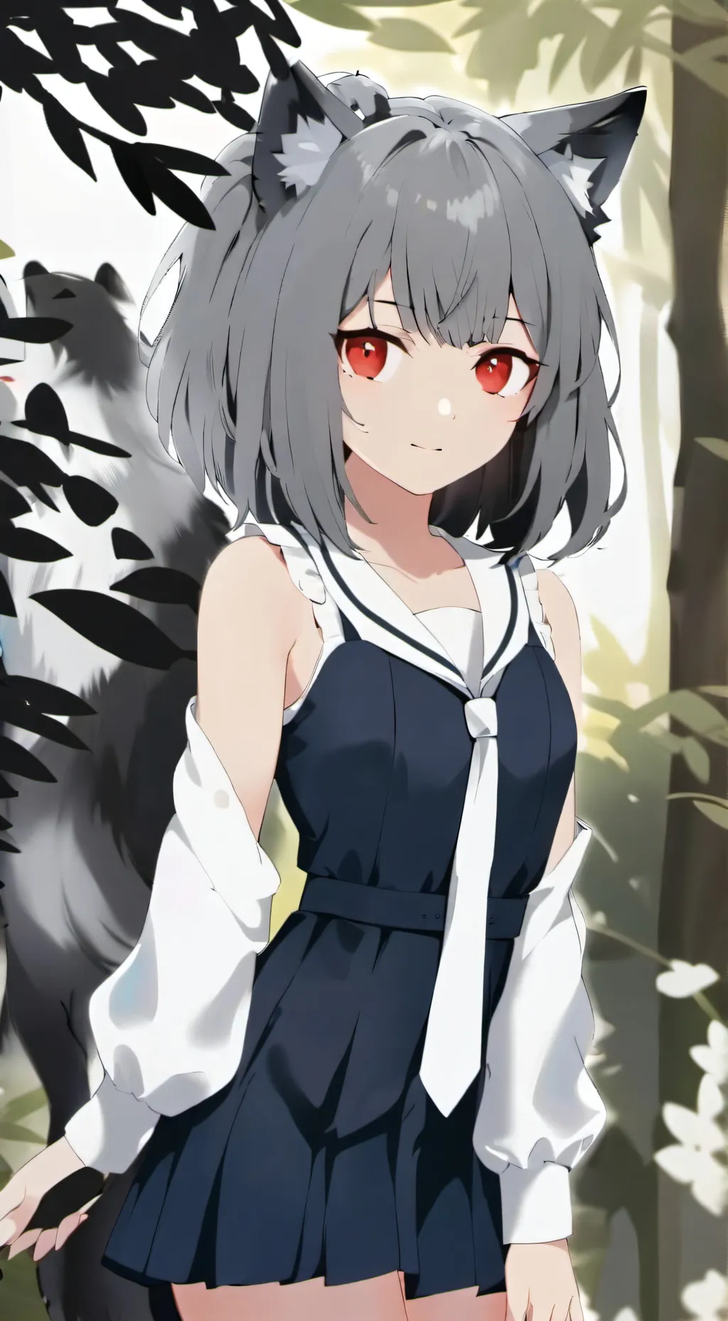 ai character: wolf MHA  background