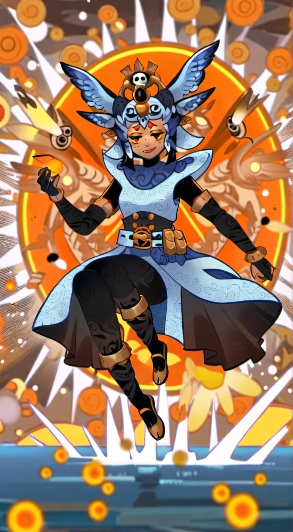 ai character: solar background