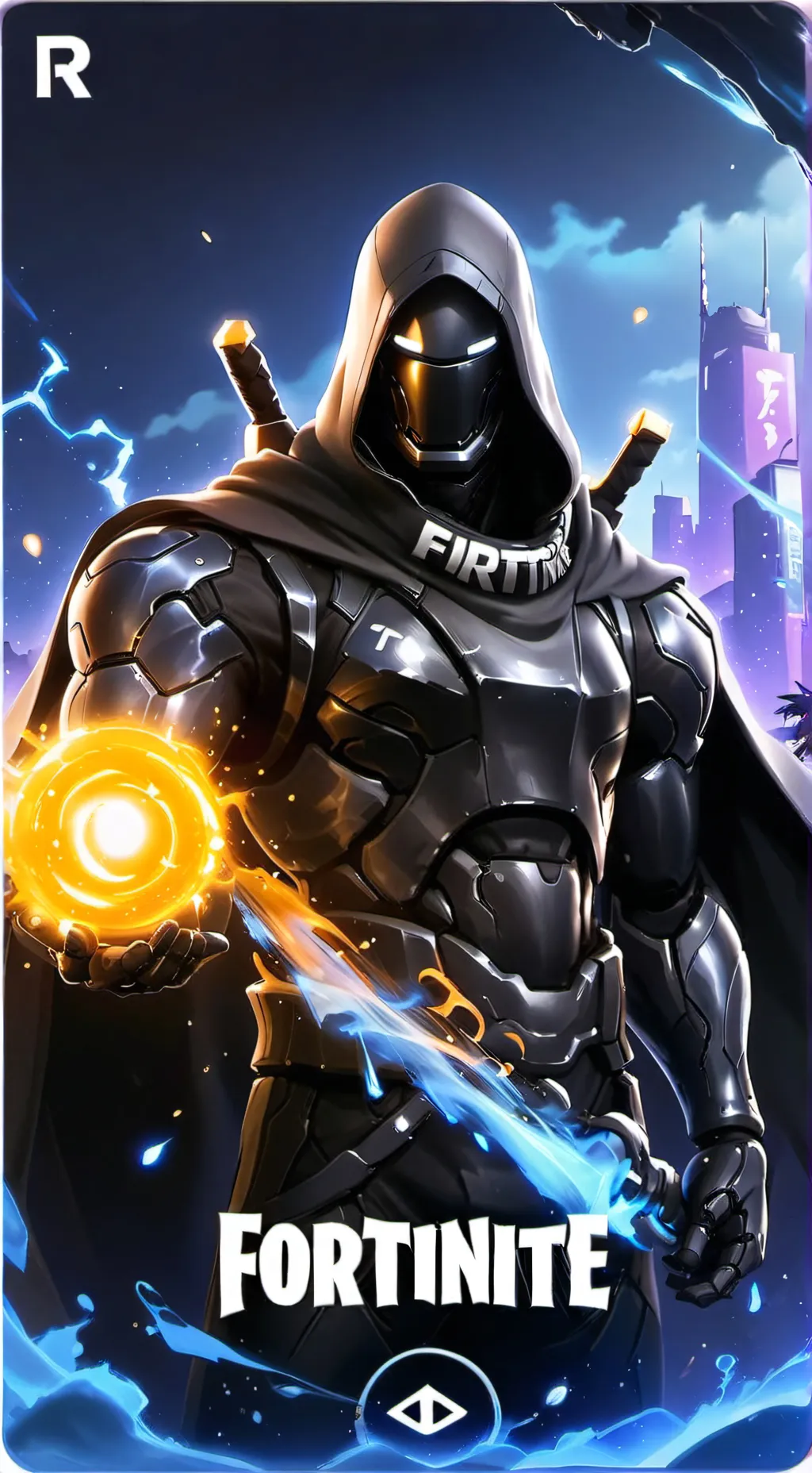 ai character: fortnite  background