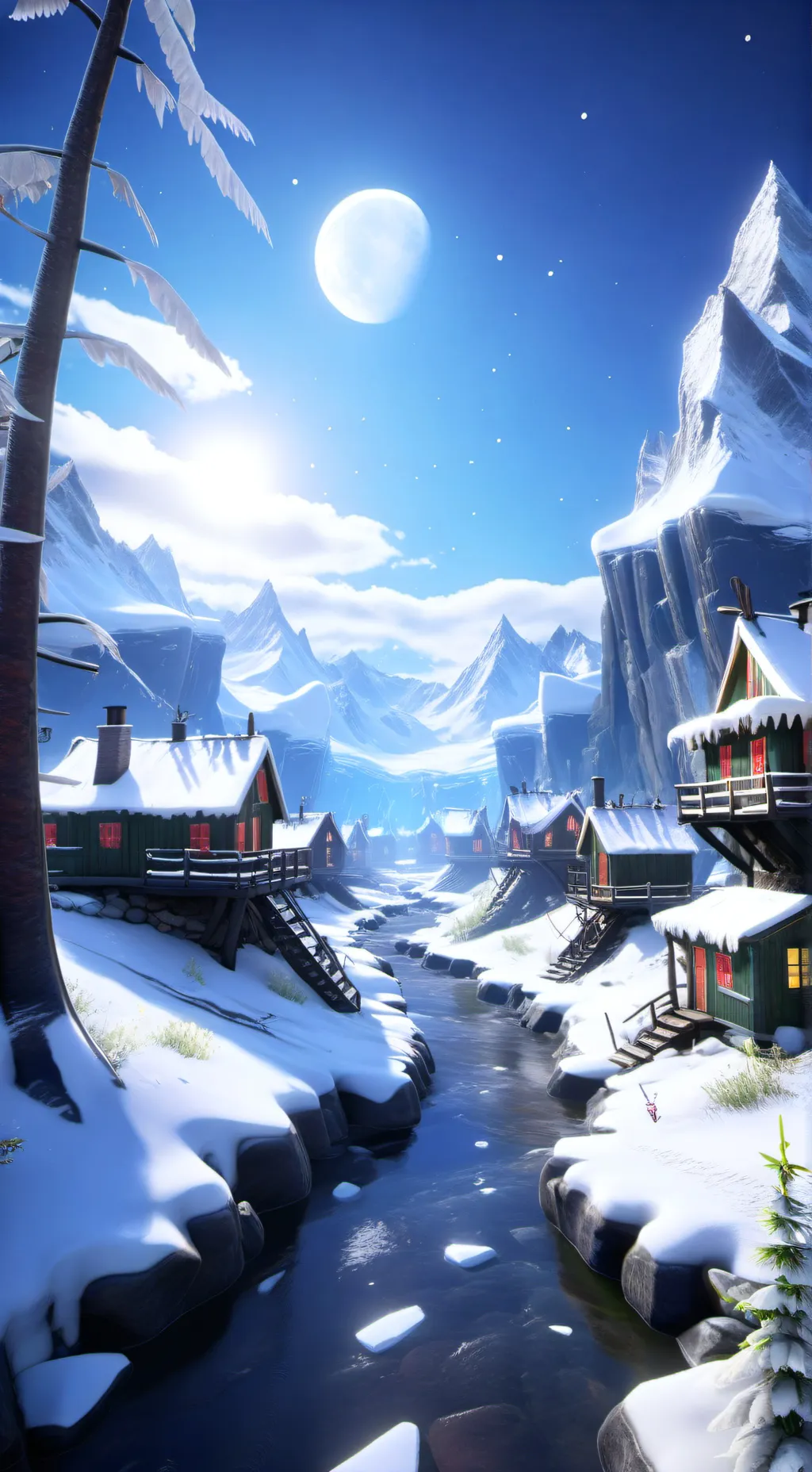 ai character: Christmas Sprunki background