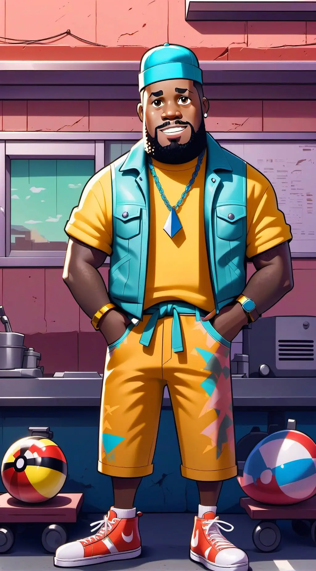 ai character: Steve  background