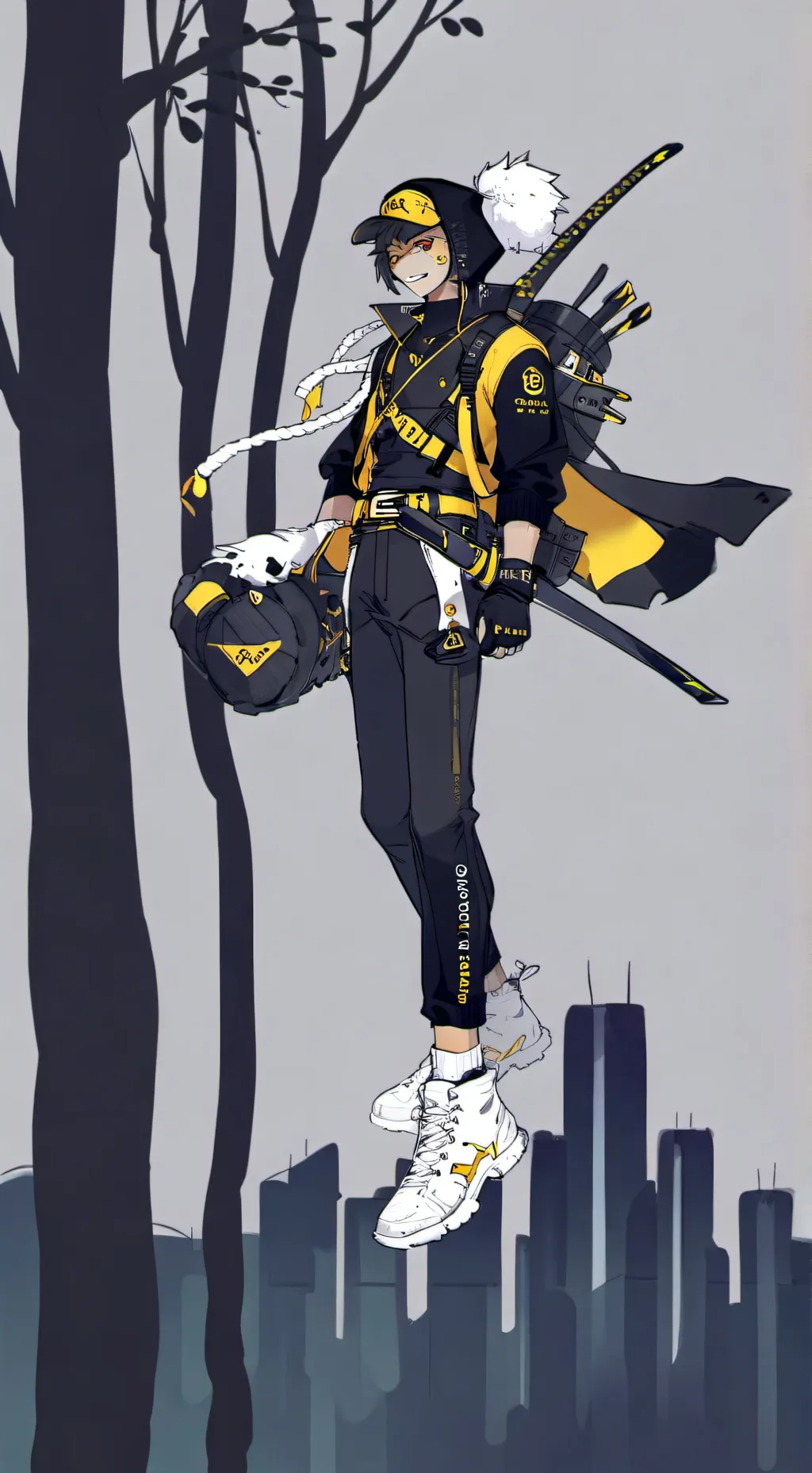 ai character: dino!!!! background