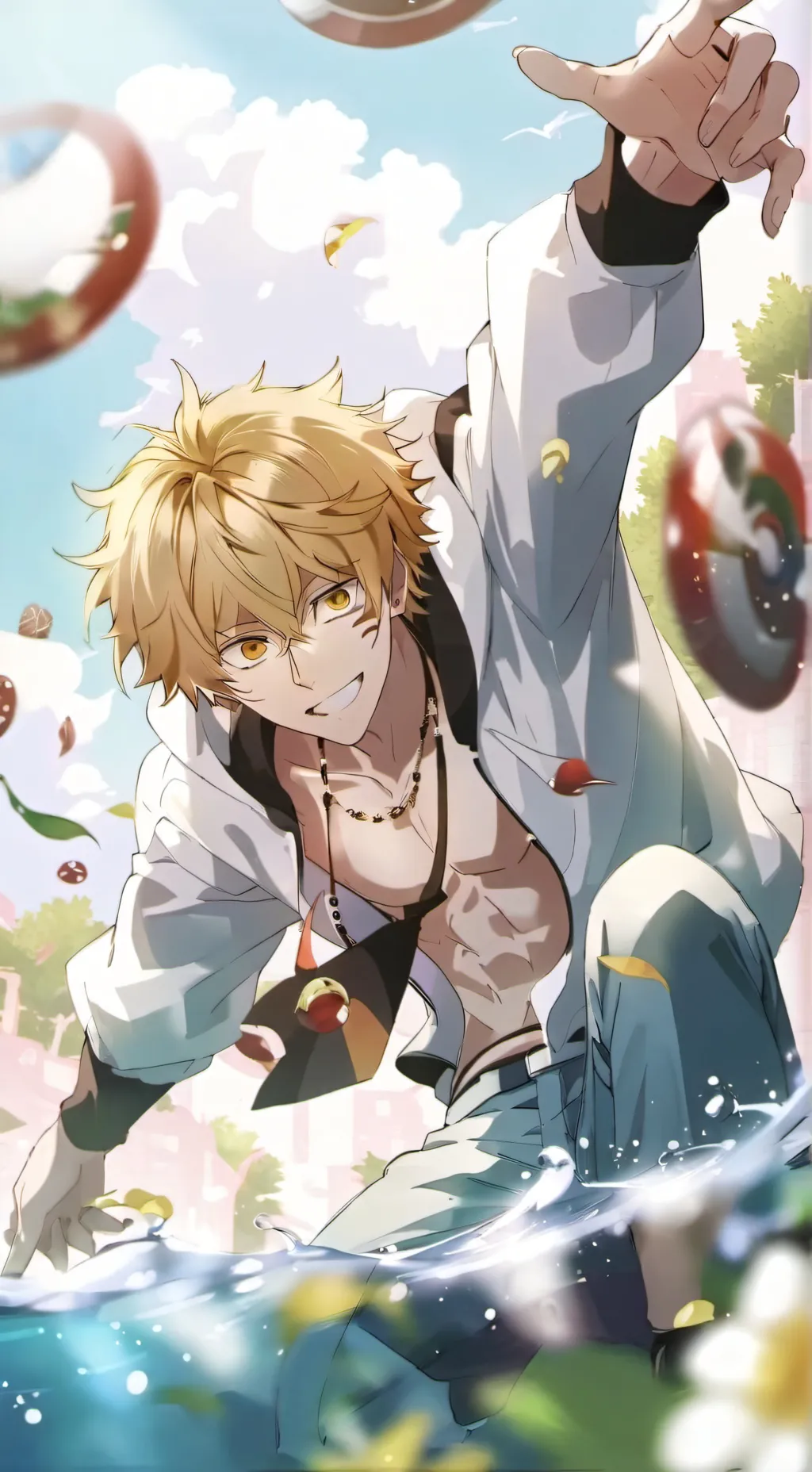 ai character: katsuki bakugo  background