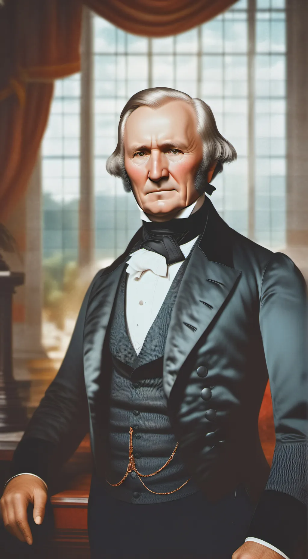 ai character: Martin Van Buren  background