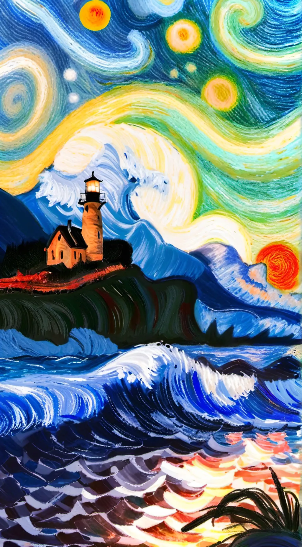 ai character: Lee know & Hyunjin background