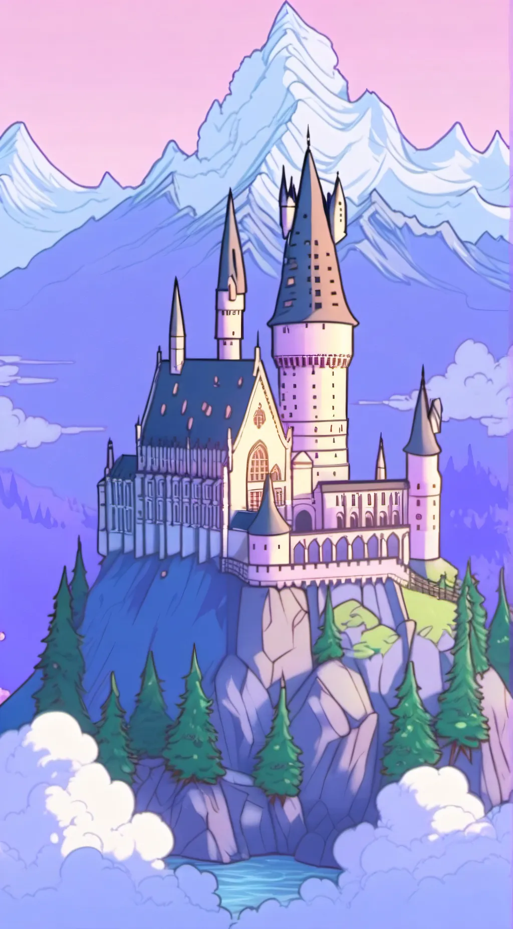 ai character: Hogwarts! background