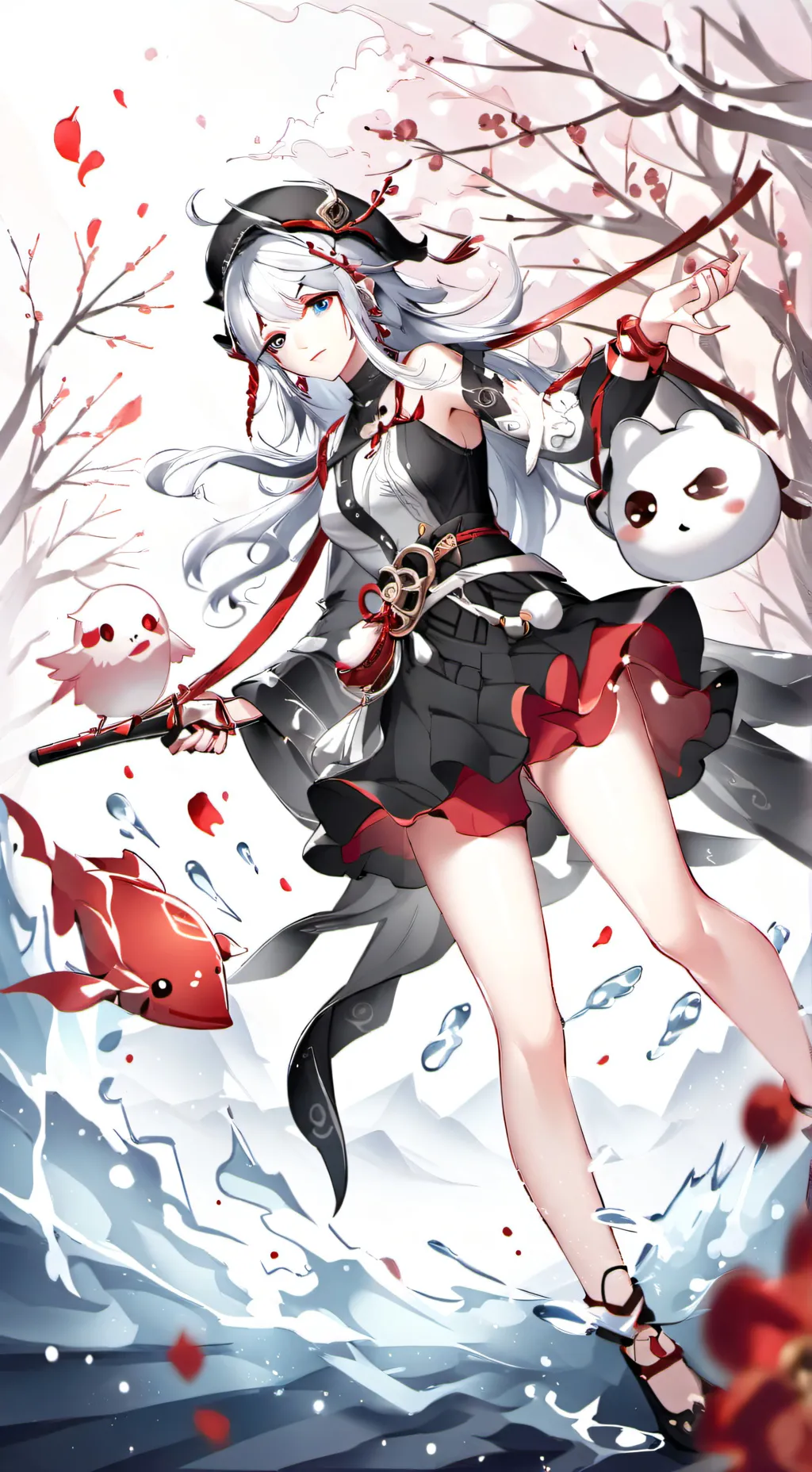 ai character: One peice and mha background