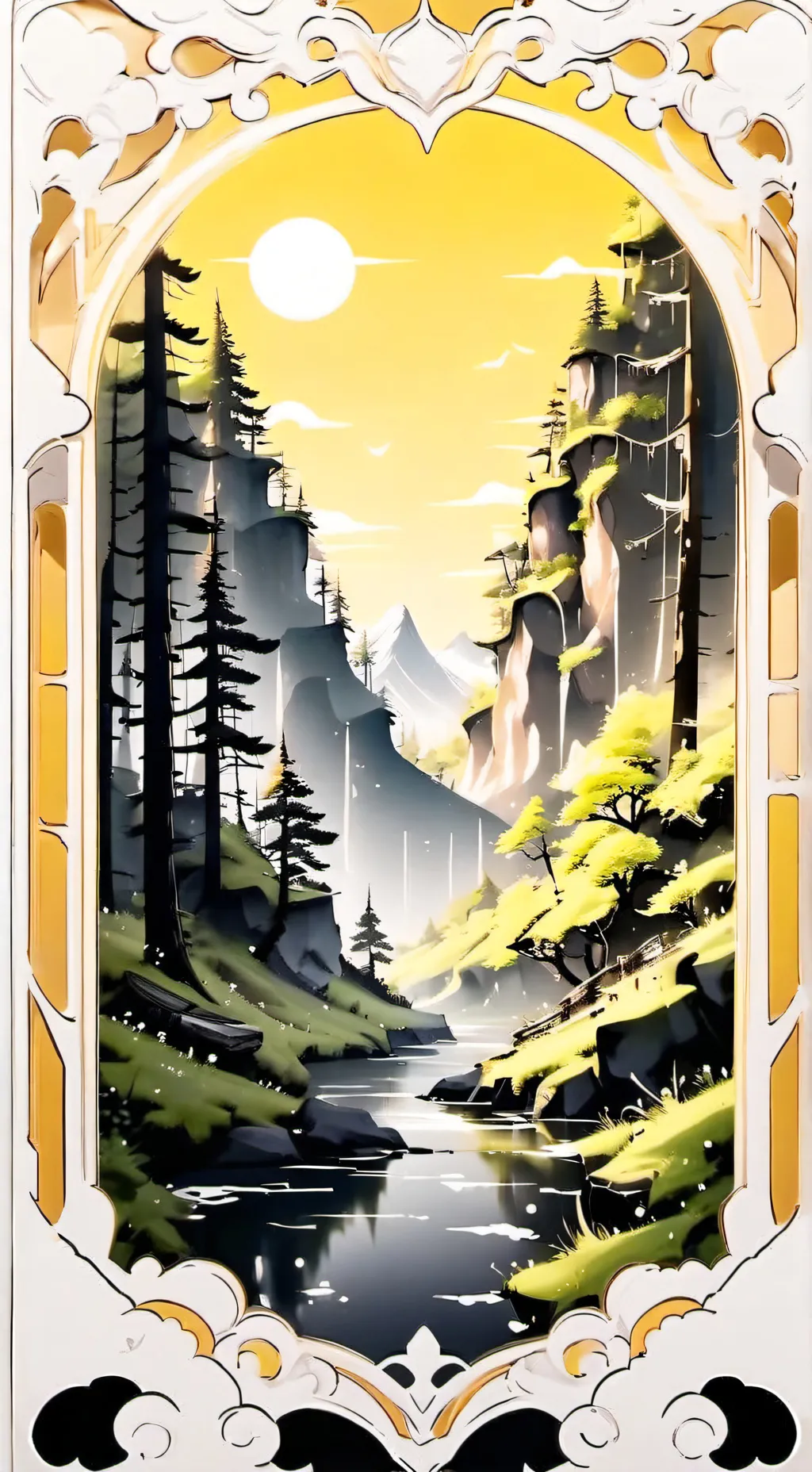 ai character: sprunkk horror background