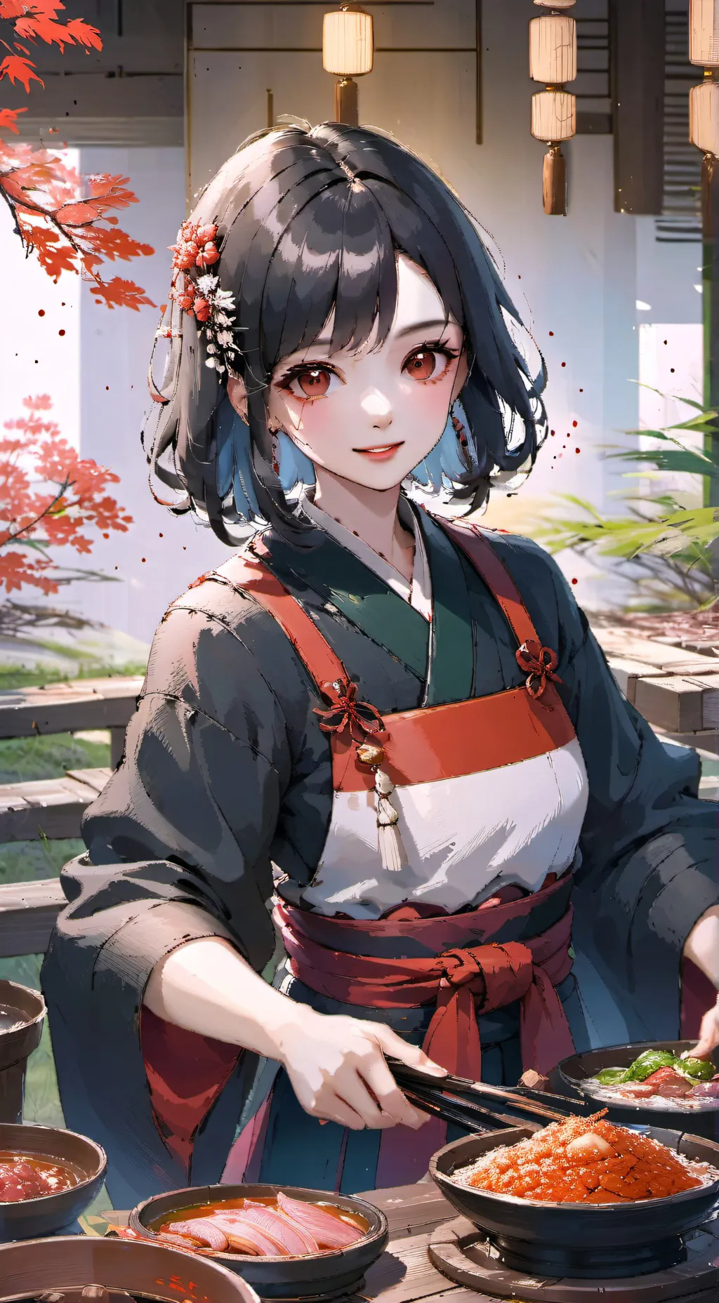 ai character: Demon slayer background